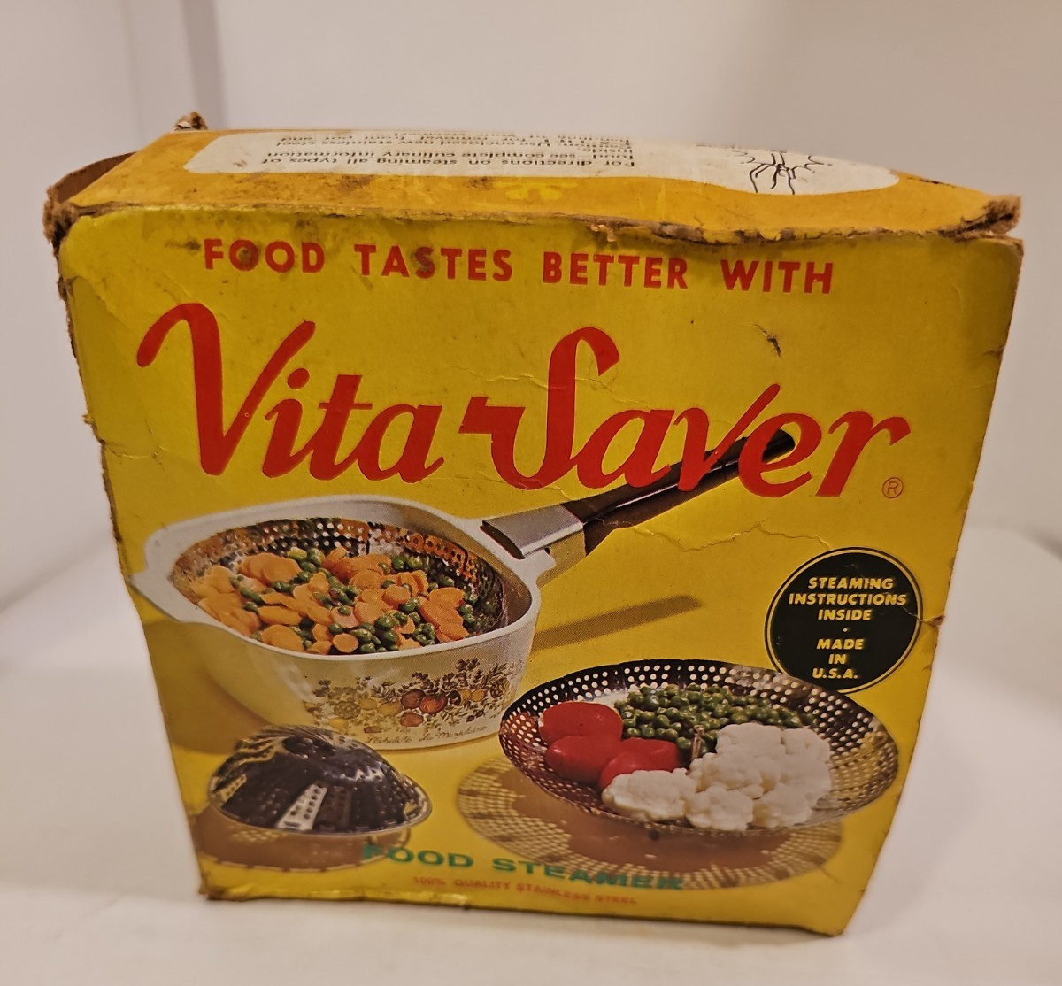 Vintage 70s 5.25″ Adjustable Stainless Steel Pan Steamer Strainer Colander Vita