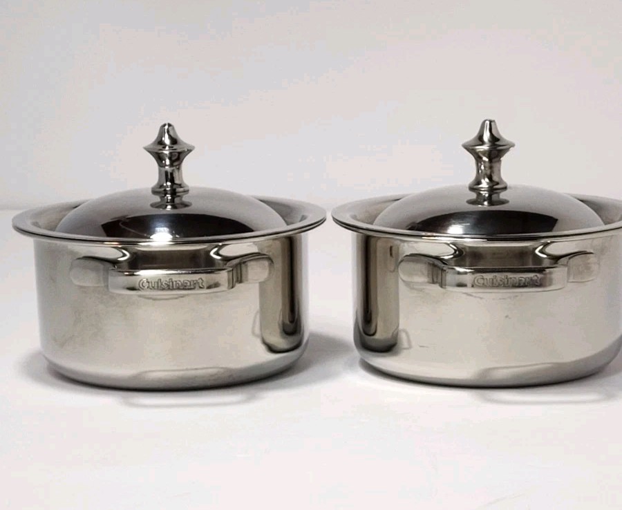 Cuisinart Stainless Steel Mini Dutch Ovens 2pack OB Model 7MS2-32(.32 Qt)