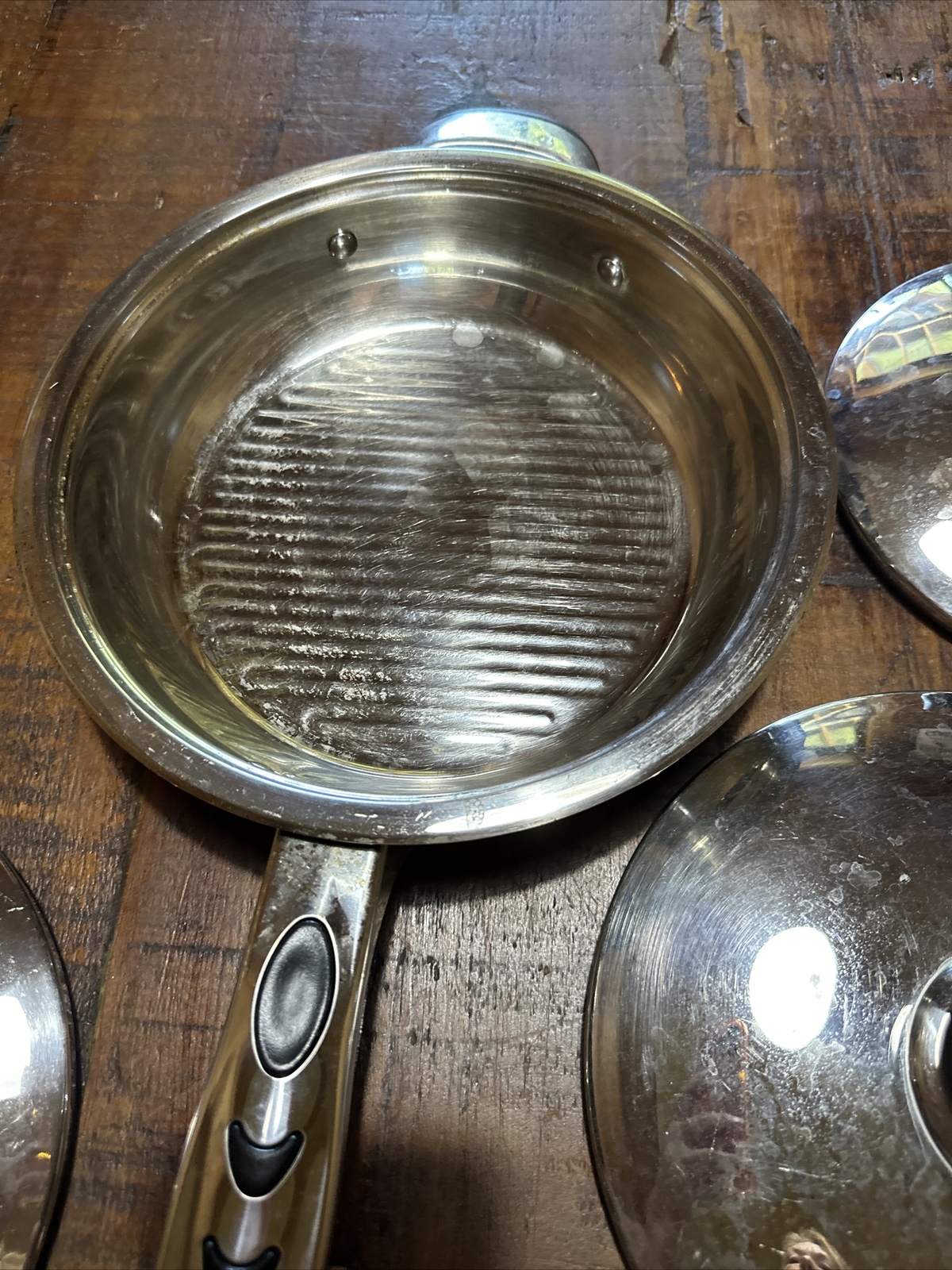 Waterless Stainless Cookware Maxam 4 piece 9-Ply Stainless Steel Set