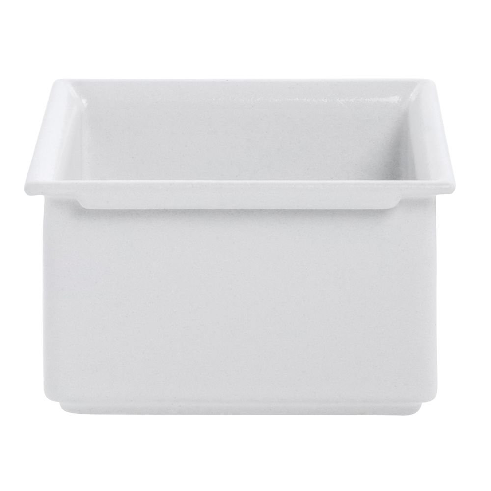 Bugambilia Fit Perfect 1/6 Size White Aluminum Food Pan – 6 3/4″L x 6 1/5″W x 3