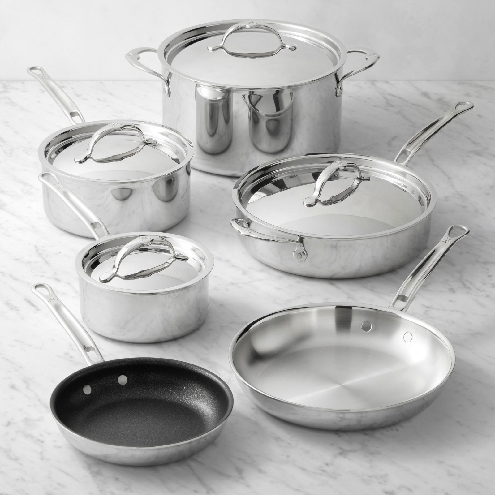 Hestan ProBond Luxe Professional Clad Stainless-Steel Mixed Material 10-Piece Co