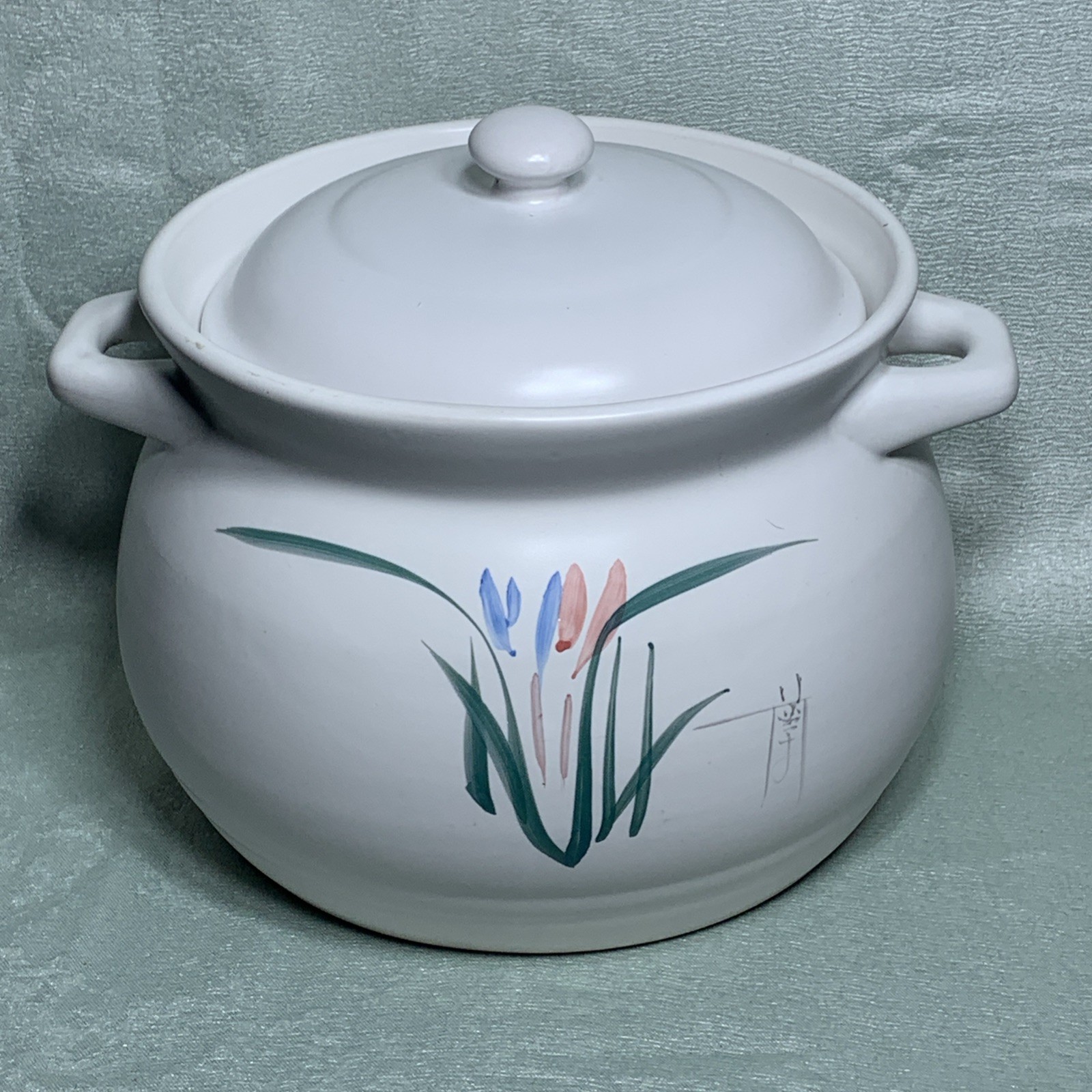 Ceramic Cooking Hot Pot For Kitchen Traditional Cooking Pot 5.6 Quart, White