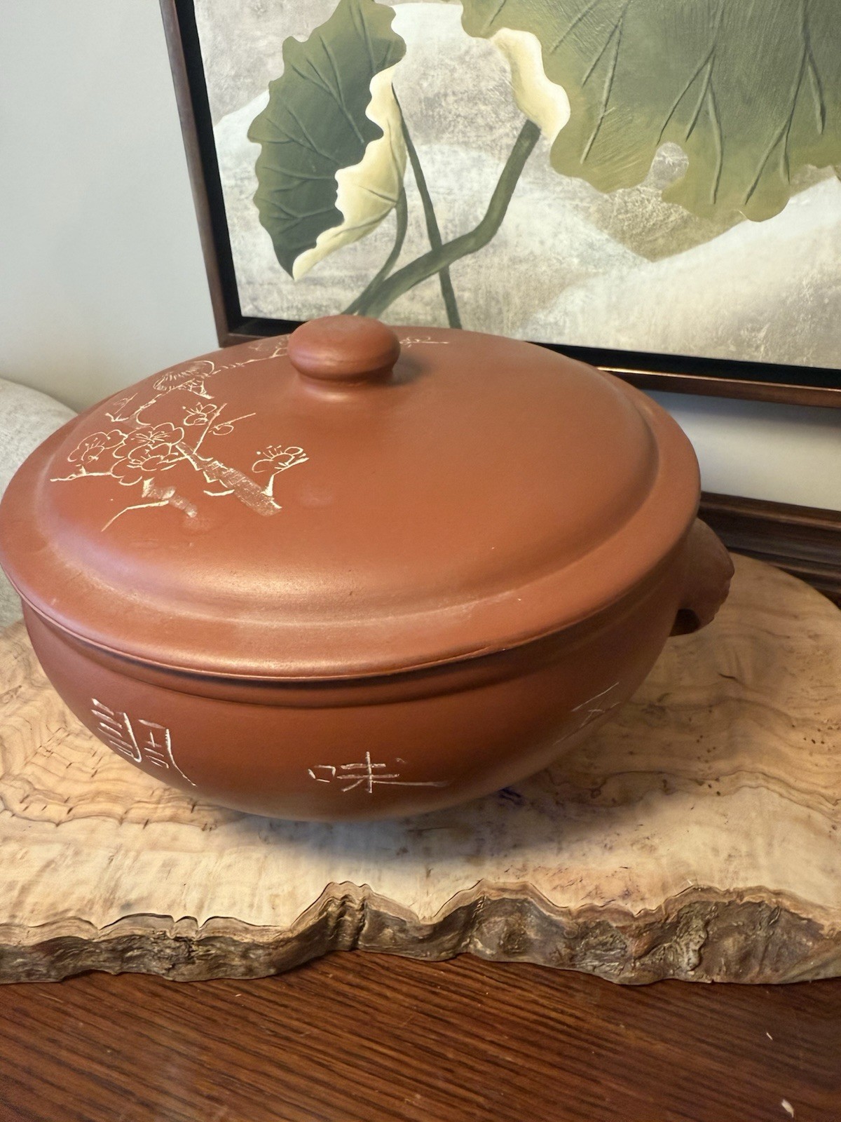 Vintage Asian Red Clay Pottery Large Steamer Yunnan Qigue Cook Pot Yixing