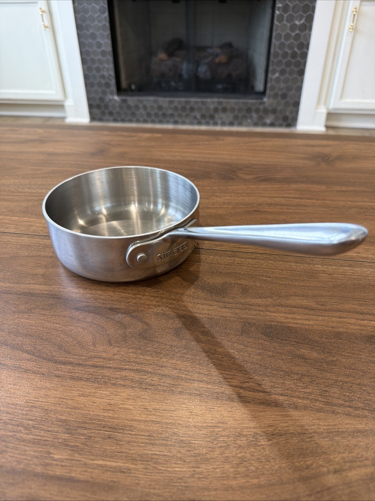 ALL-CLAD 6″ Stainless Steel Saucier 1 Qt Chefs Pan Cookware Pot NO LID
