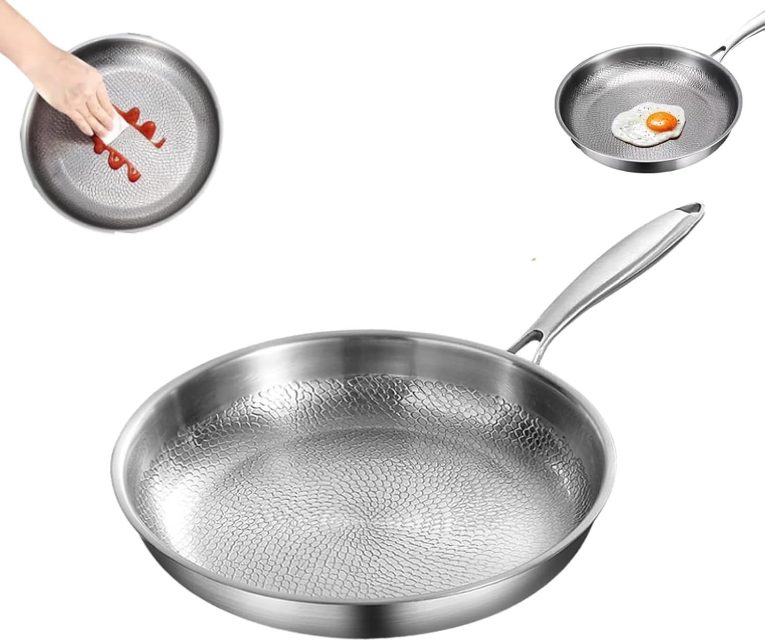 Titanium Hammered Pan Pro, 2025 New Multifunctional Ultra-Durable Scratch-Resist