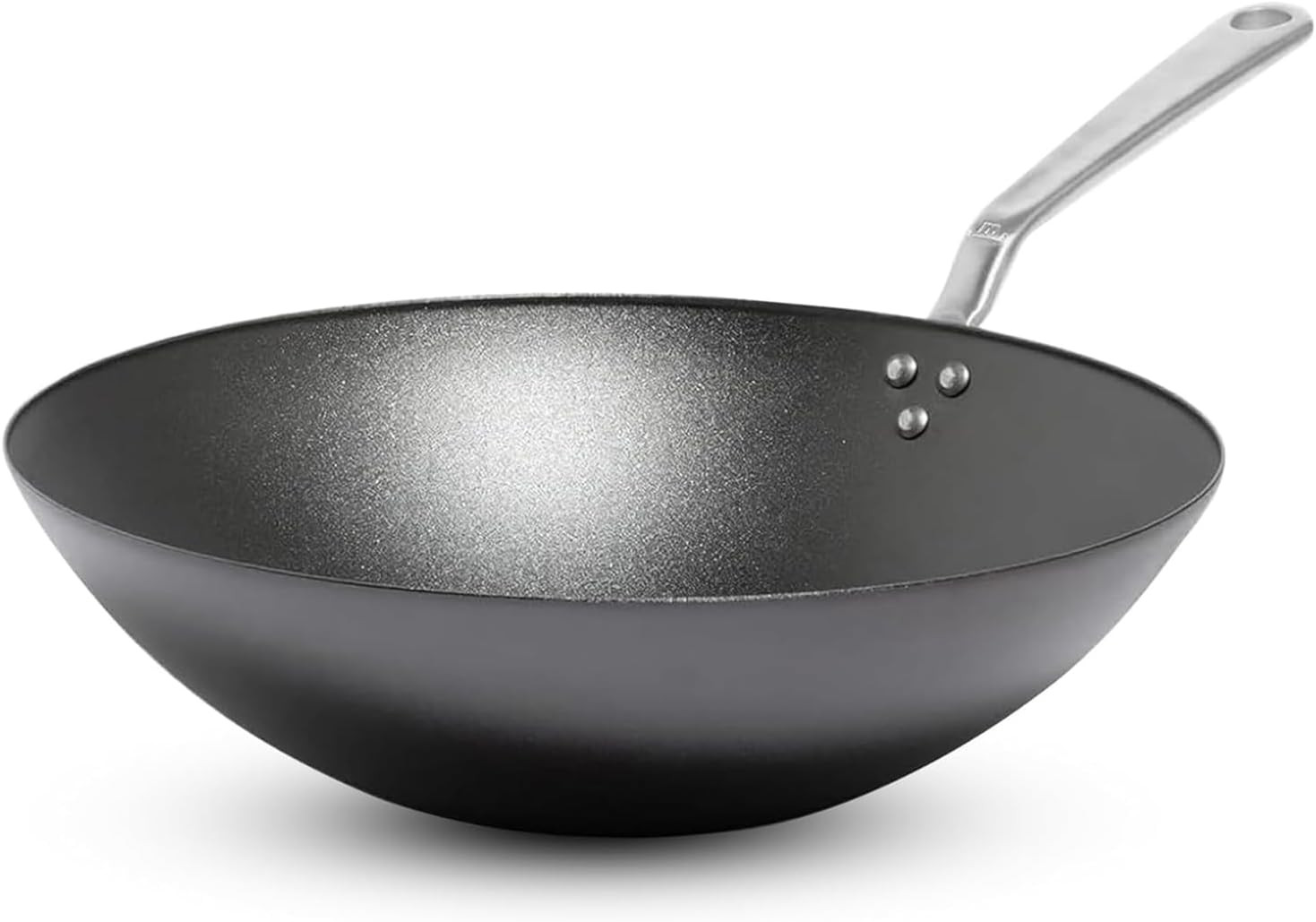 Cookware | 13″ Seasoned Carbon Steel Wok | Professional Cookware | Crafted in Sw