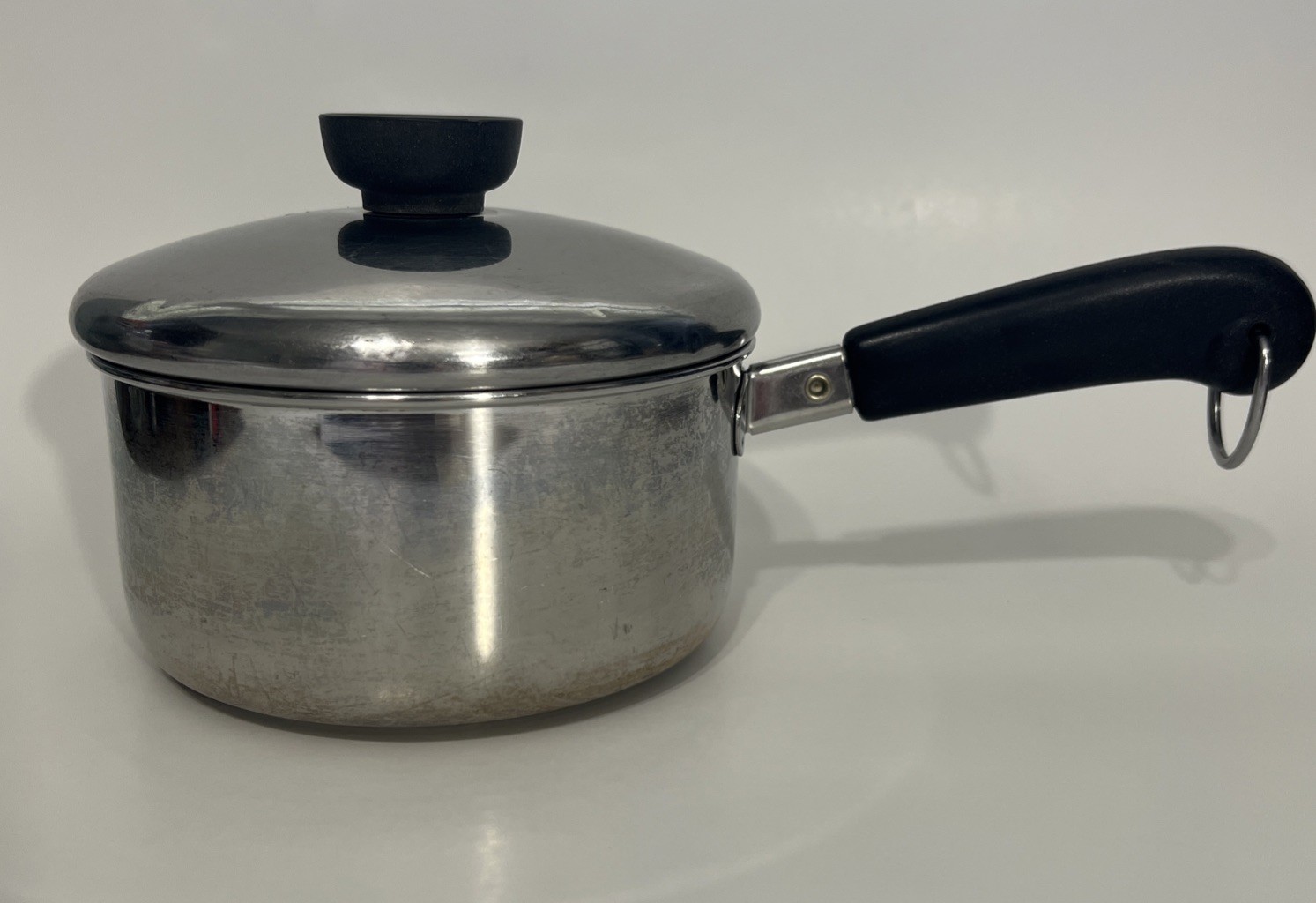Revere Ware 1 Qt Tri-Ply Sauce Pan Pot & Lid Disc Bottom Stainless Steel