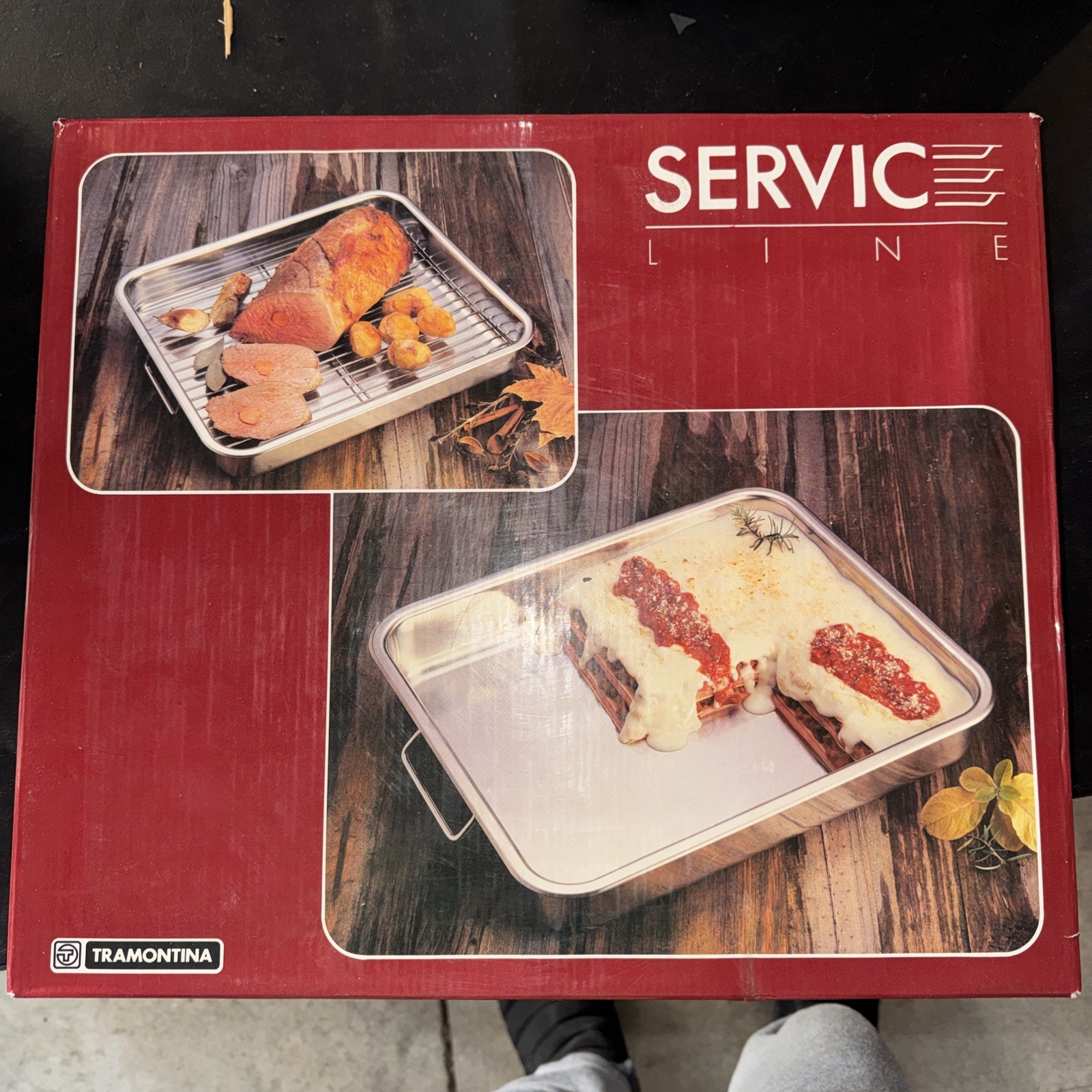 Tramontina 16.5” x 14” Rectangular Roasting Baking Pan Grill Stainless Steel New