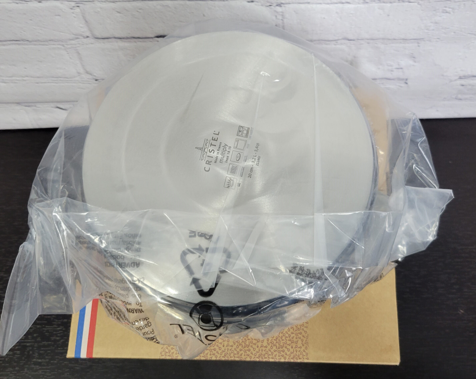 Cristel Casteline Collection Stainless Steel Sauté Pan 4 Qt 20 cm 3.2L Saute Pot