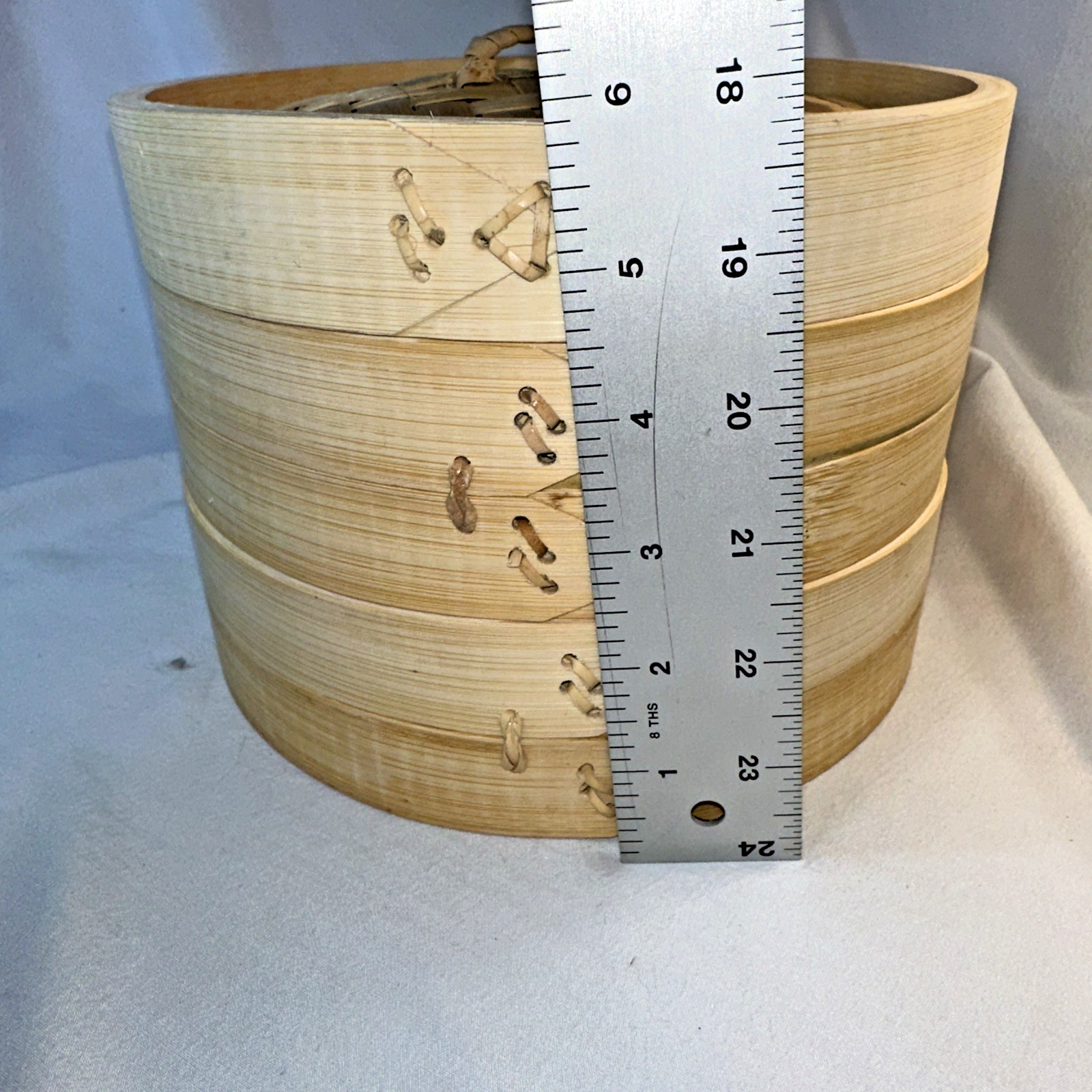 Bamboo Steamer Classic 8″ 2 tier steam basket Asian cooking