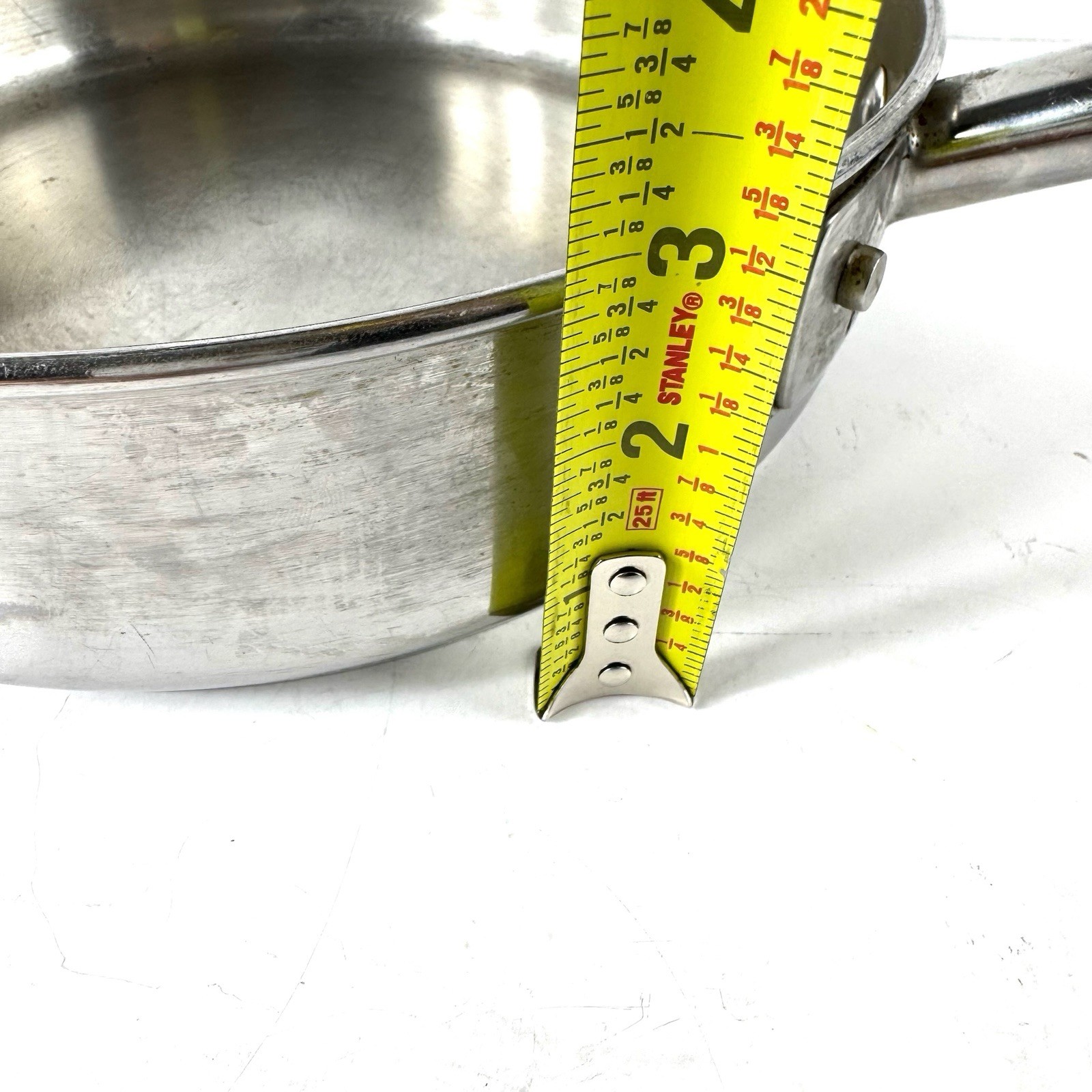 Anolon Sauté Pan 10 Inch Stainless Steel 3 QT 2.8 L Q14T Impact Bonded Even Heat