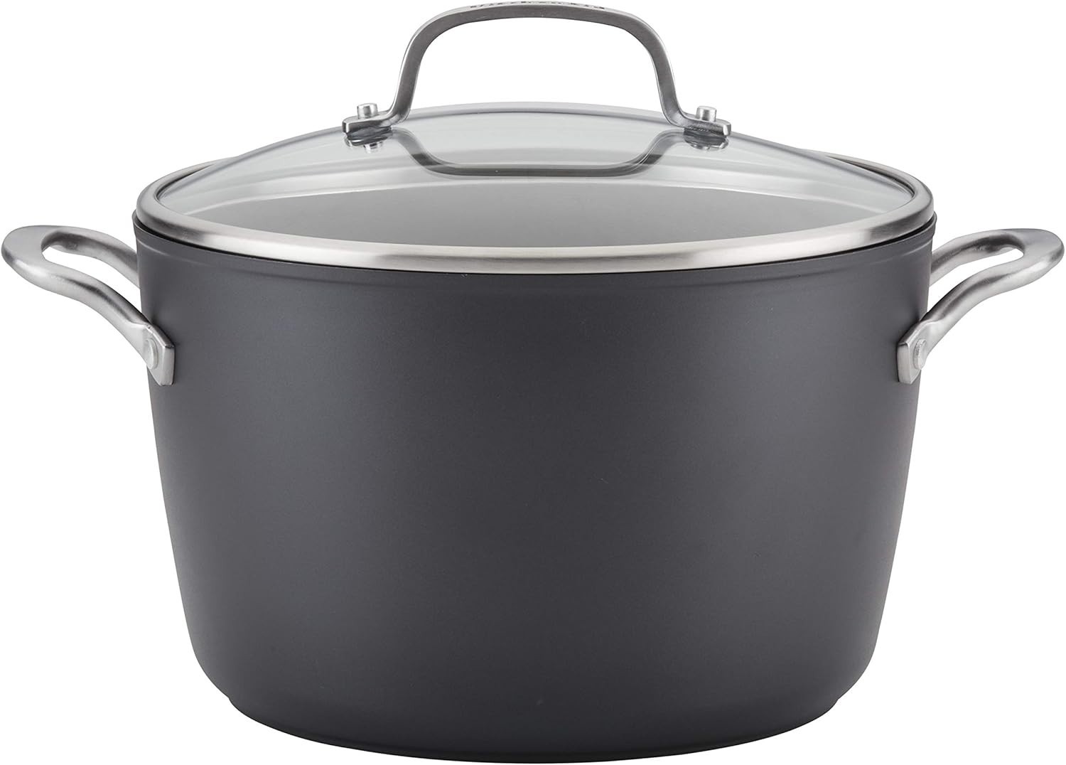 KitchenAid 8 Qt-7.6 L Covered Stockpot Hard Anodized Induction