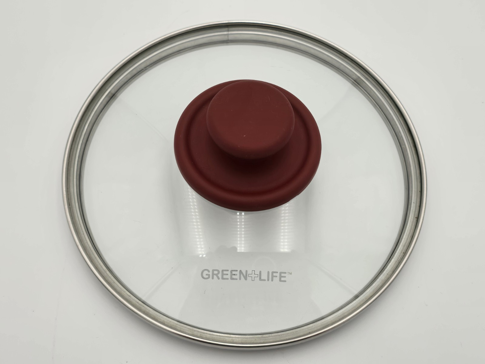 Green Life Replacement Glass LID ONLY for Pot 6-3/4″ Inner Rim Red Knob See Pics
