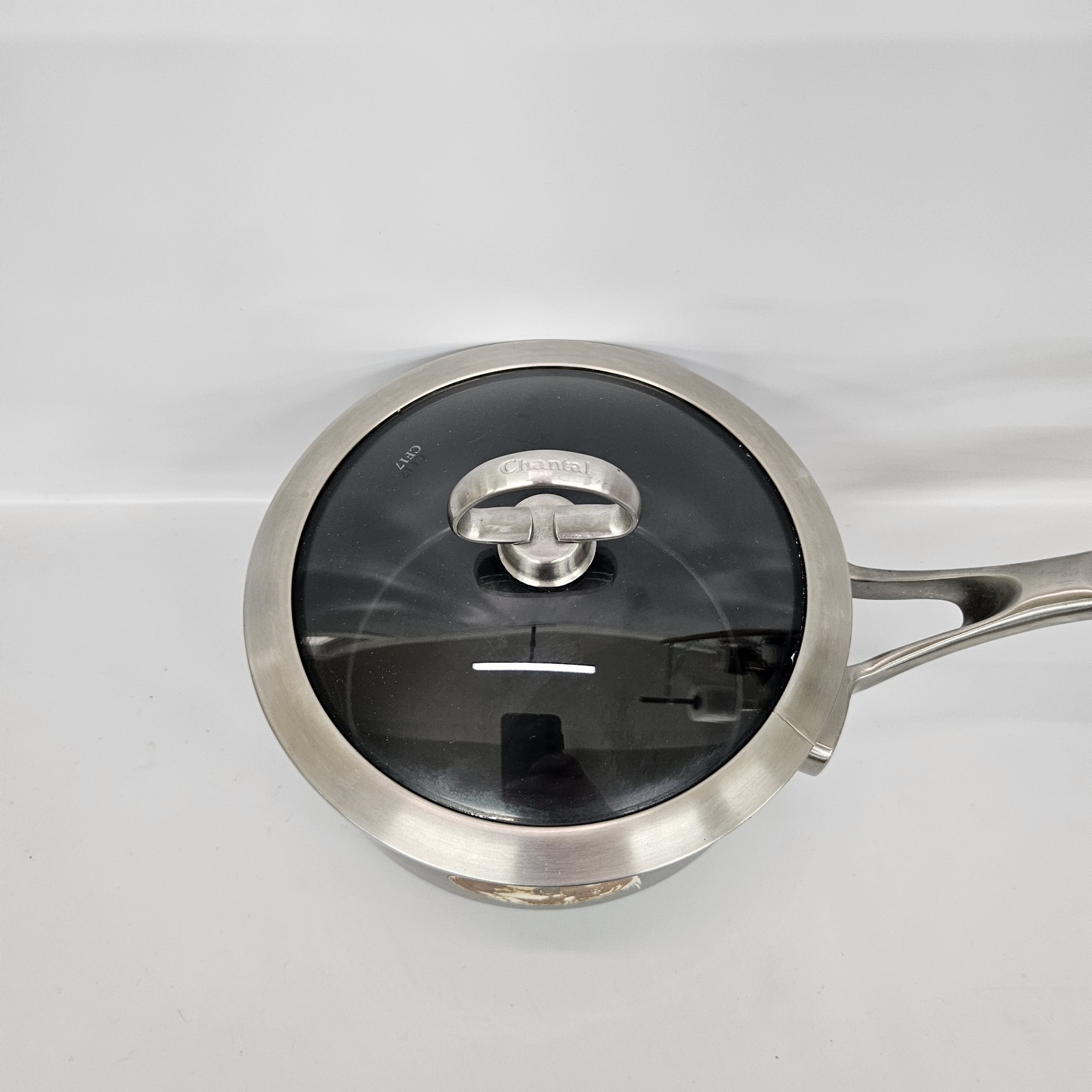 Vtg 1.7qt Chantal Copper Fusion Saucepan Lid Induction Suitable Made in Germany