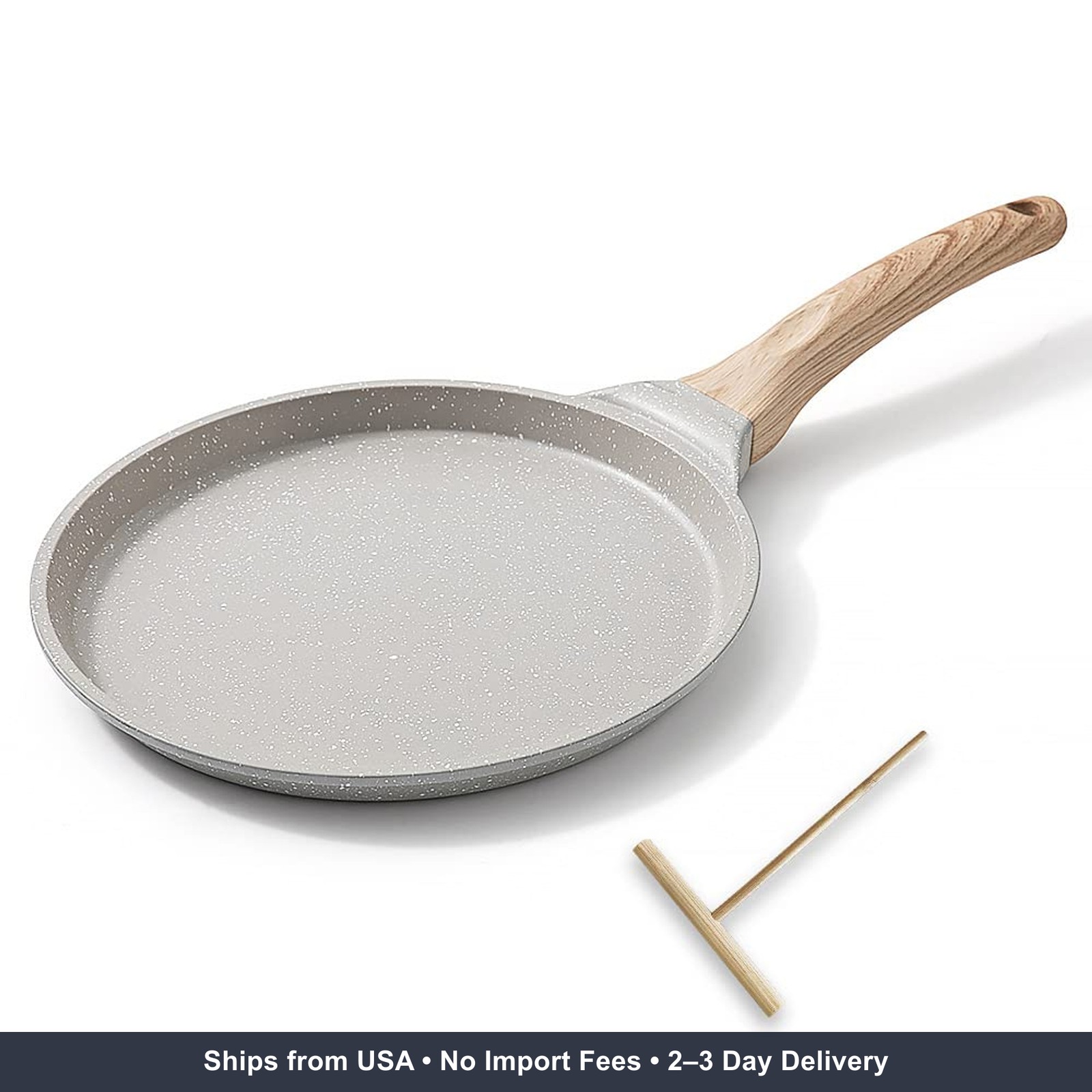 8 inch Crepe Pan, Nonstick Pan for Crepes Omelette Tortillas, Dosa Tawa Tortilla