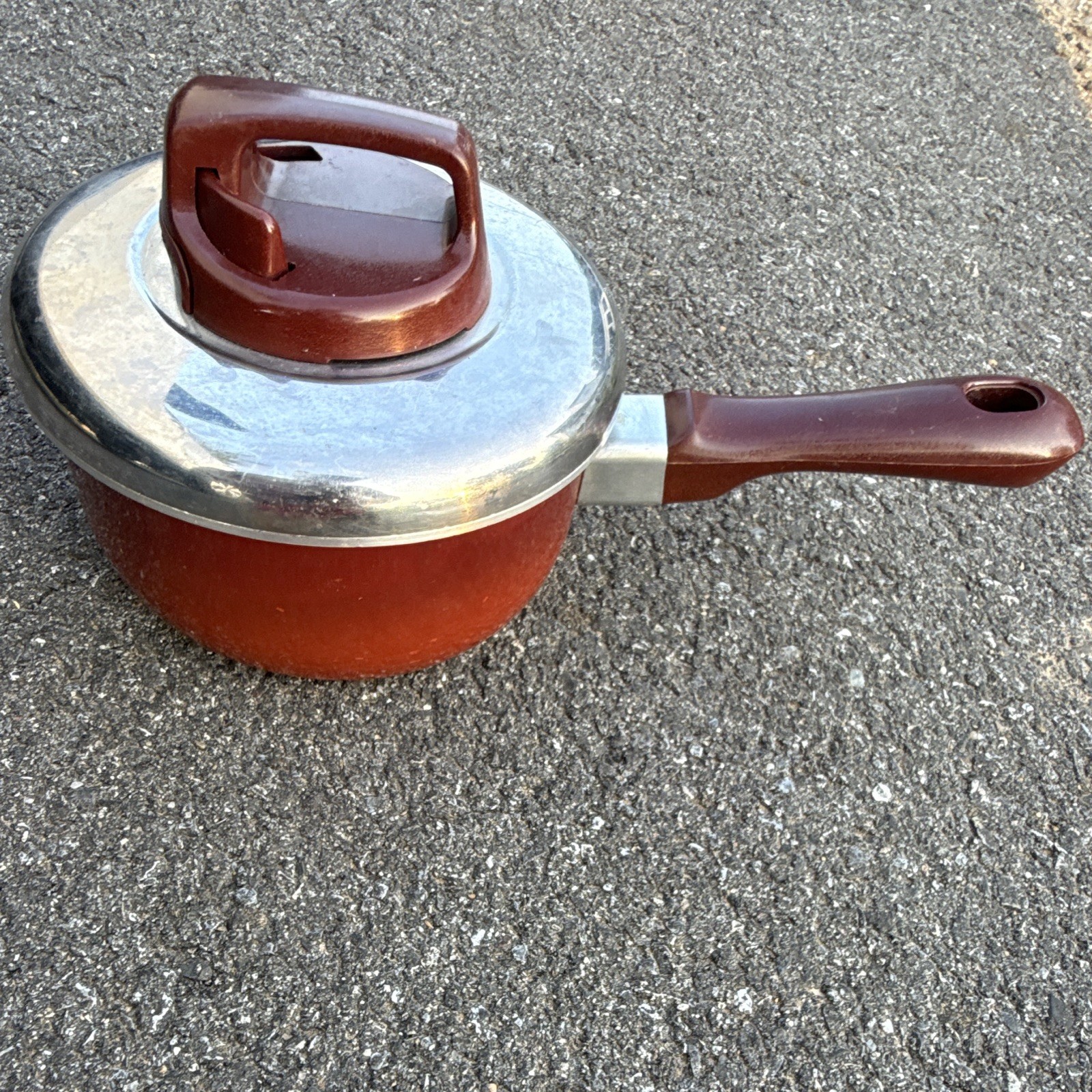 T-fal Initiatives 1.7 Qt Nonstick Aluminum Saucepan with Lid Brown/Silver