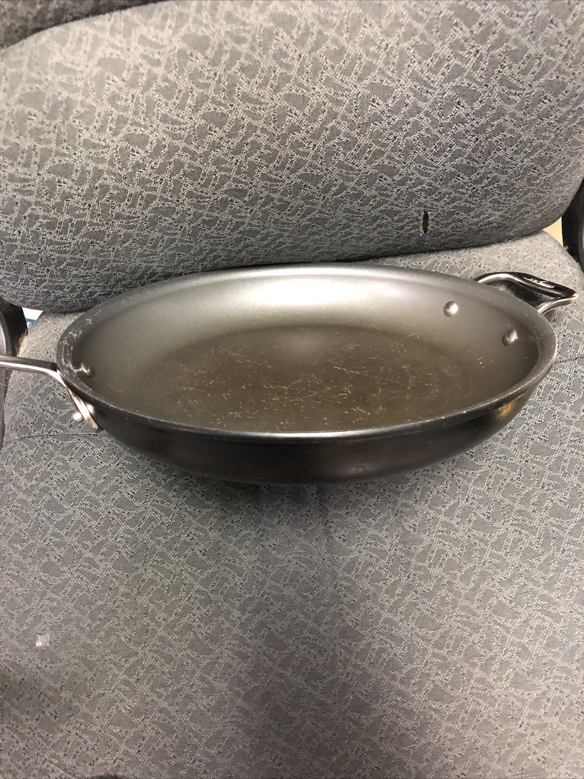 All Clad Non-Stick Frying Pan Black Steel Handle Fry Pan Skillet 12 inch 30cm