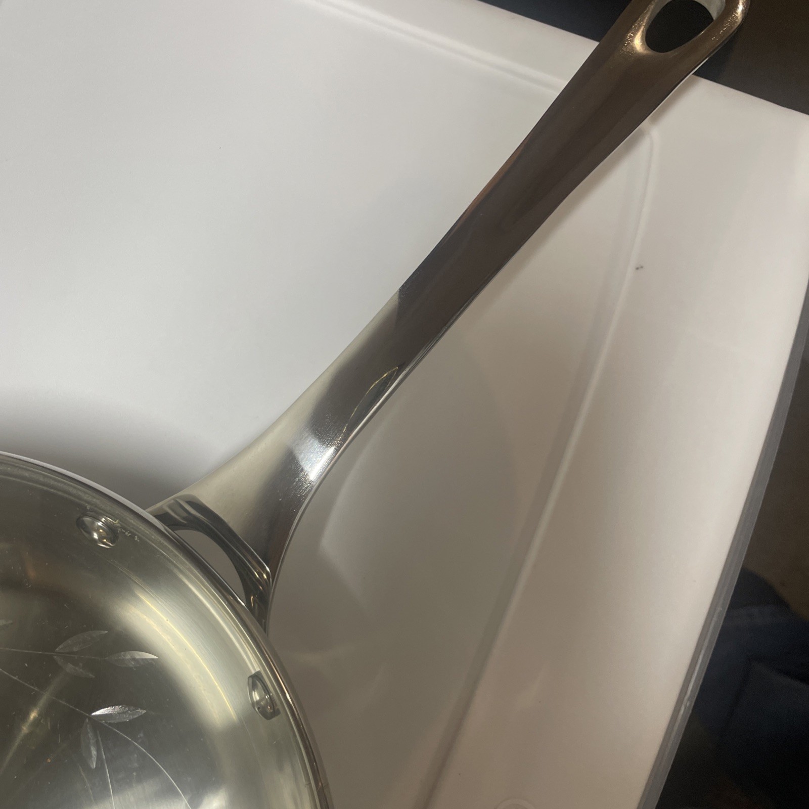 Princess House Heritage 10″ Fry Pan / Stainless w/etched Glass Lid
