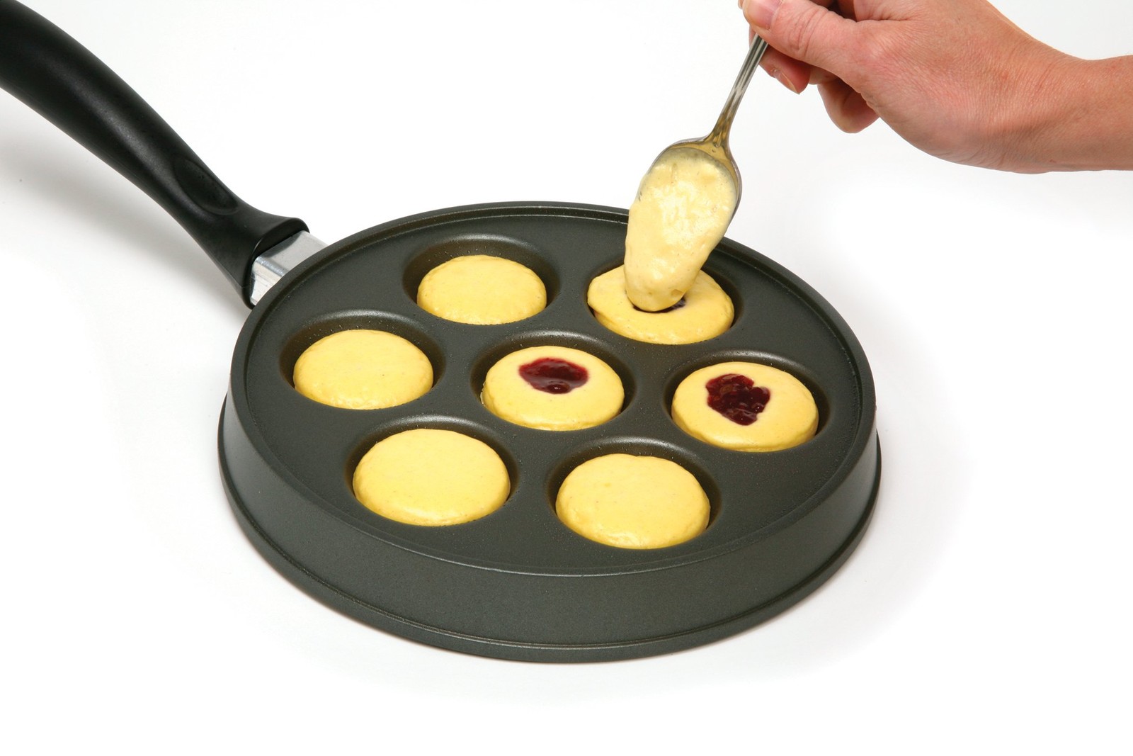 Norpro Nonstick Stuffed Pancake Pan, Munk/Aebleskiver/Ebelskiver 16.5″ x 9″ x