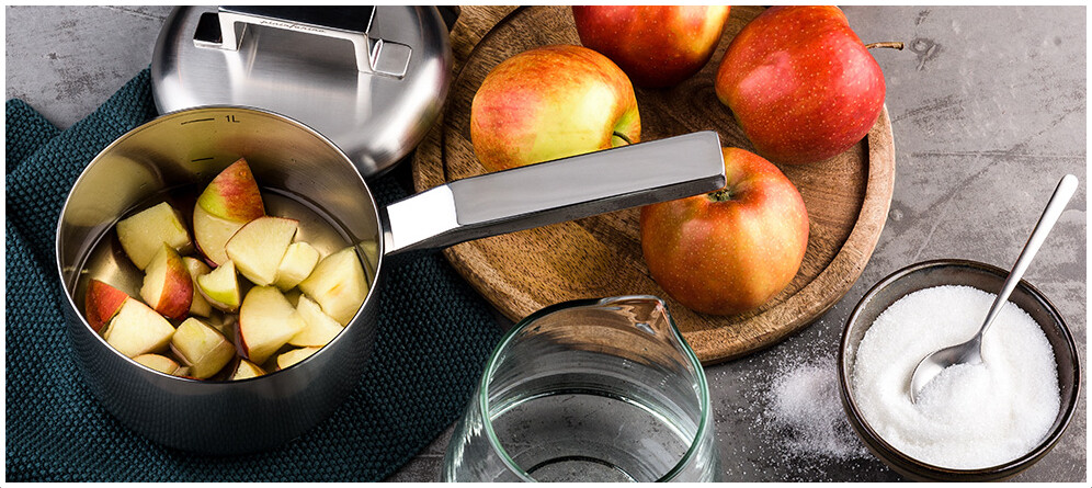 1 Handle Casserole with Lid Stainless Steel Style by Pininfarina Mepra