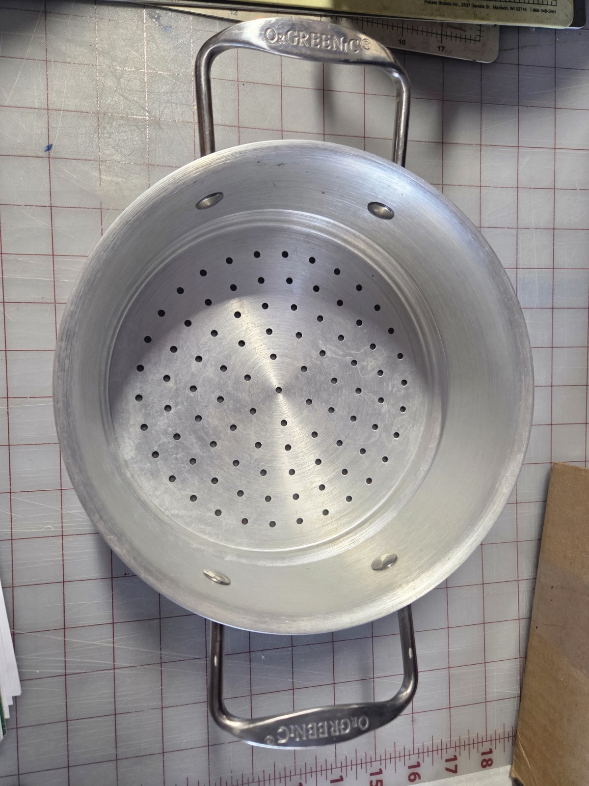 Orgreenic Quality Aluminium Steamer Insert Cookware With Handles 8.5″ Diameter