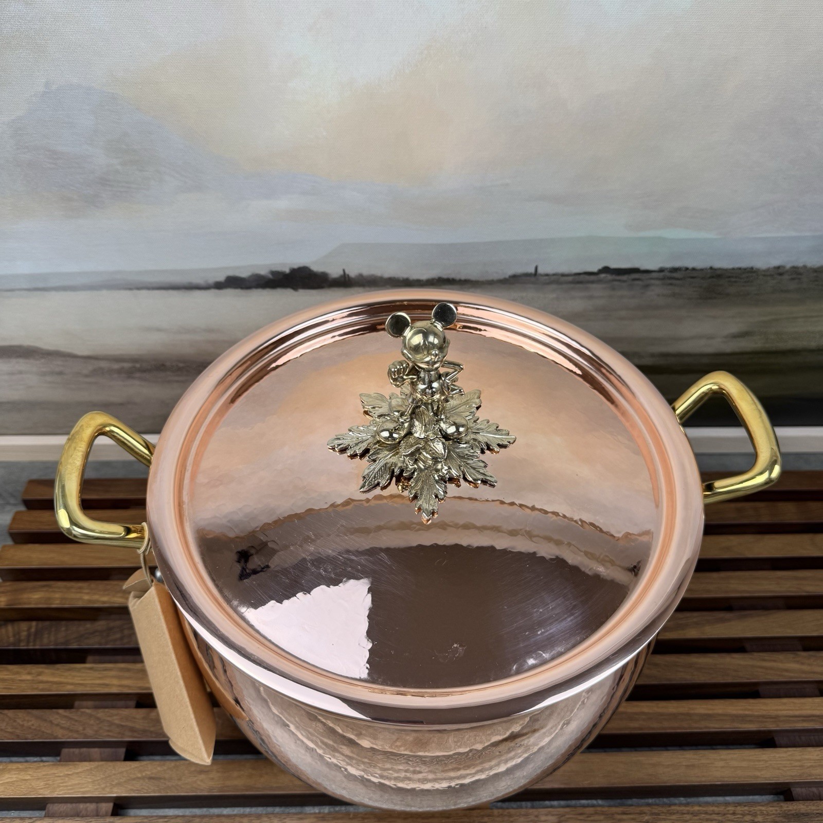 Ruffoni Historia Disney© Hammered Copper Stockpot with Mickey Knob 7 1/2-Qt Read