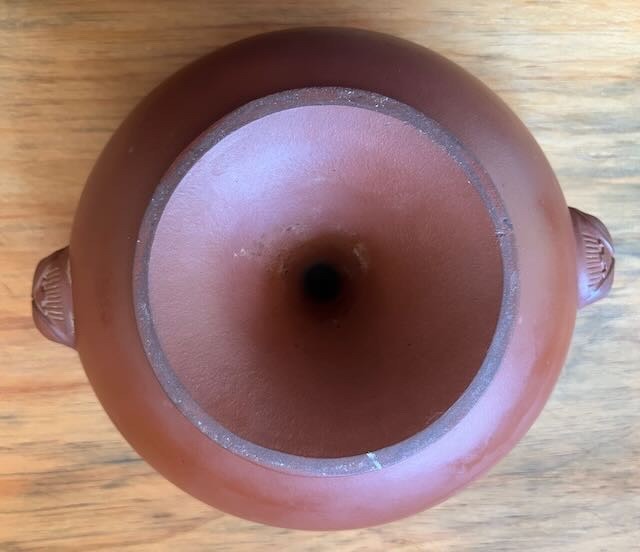 Vintage Asian Red Clay Pottery Medium Steamer Yunnan Qigue Cook Pot Yixing