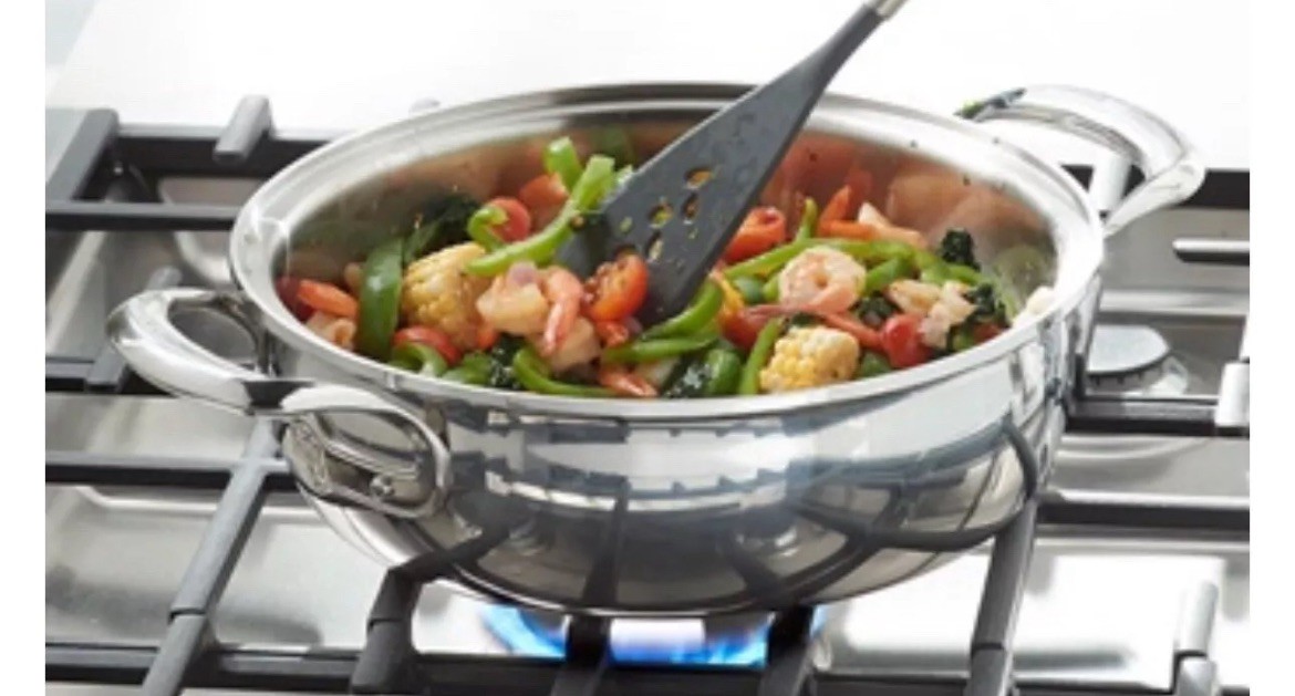 VIDA SANA® 5-PLY STAINLESS STEEL COOKWARE 12″ Skillet 5559 NEW IN BOX $299.95