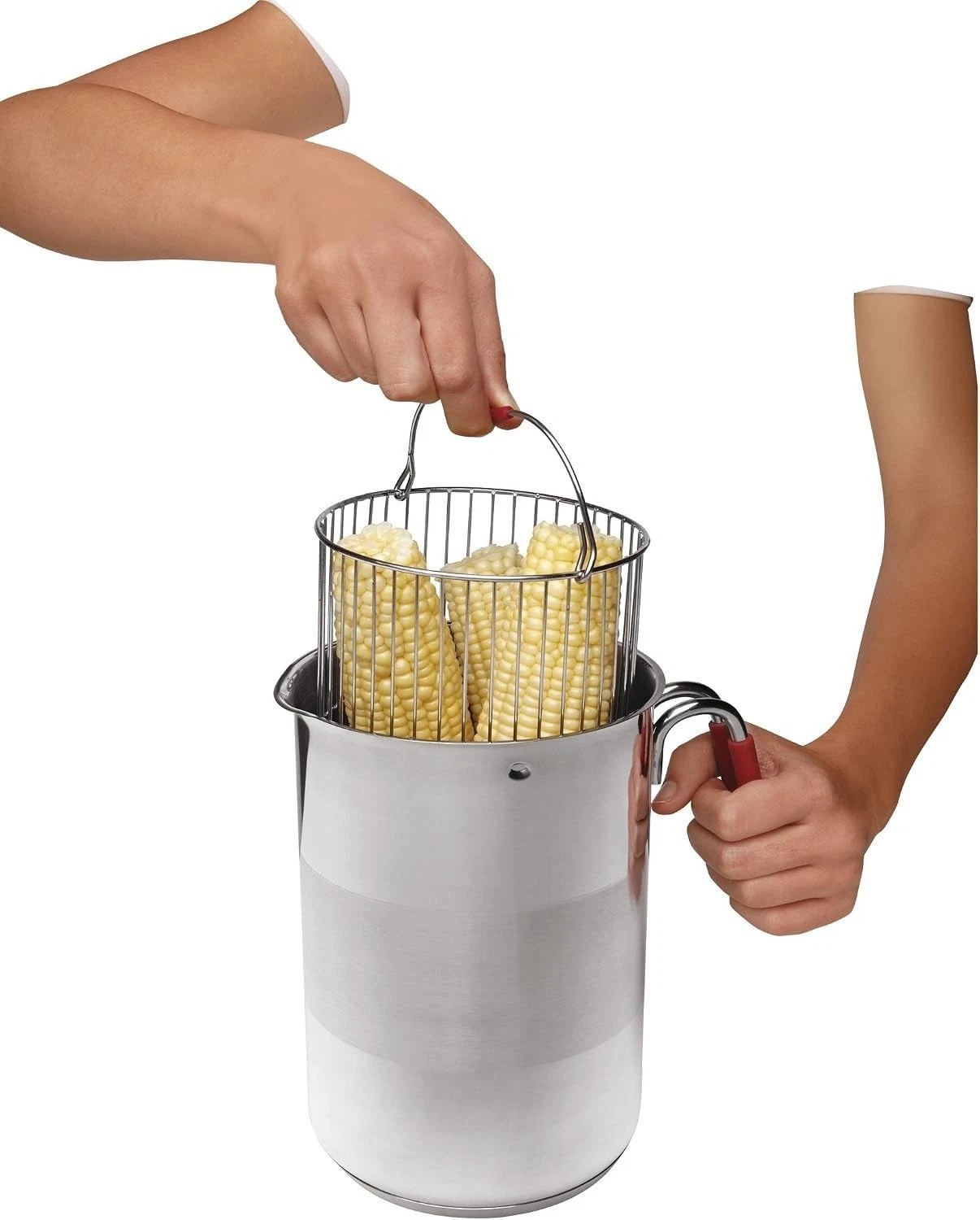 4th Burner Pot with Glass Lid and Steam basket 12 cup