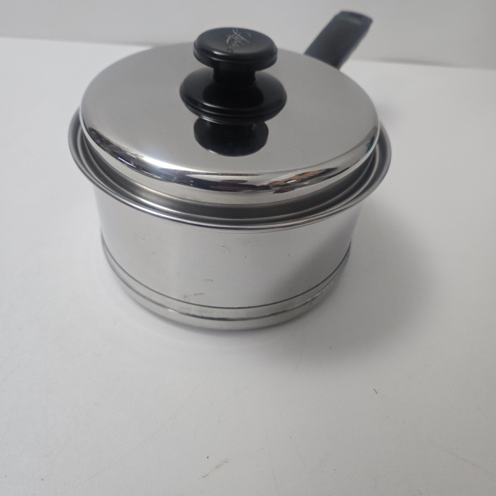 Vintage Lifetime 2 Qt Saucepan with Lid Stainless Steel 18-8 USA Heavy Pan