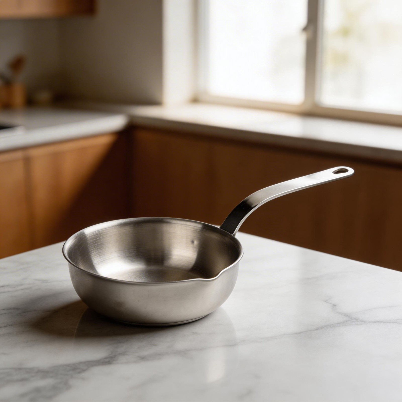 304 Stainless Steel Small Egg Pan for Efficient Heat and Cooking Sauces