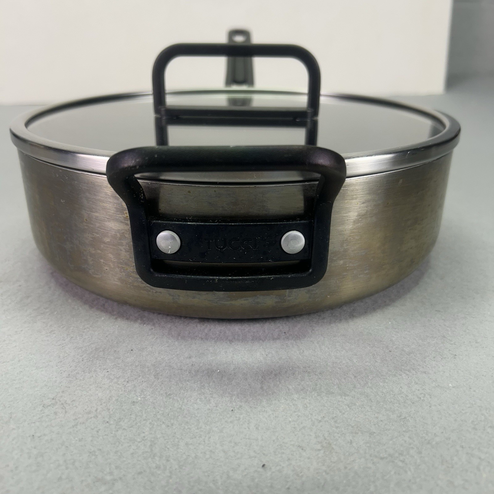 GreenPan Stanley Tucci Ceramic Nonstick 10” Saute Braiser Pan 4 Qt W Lid