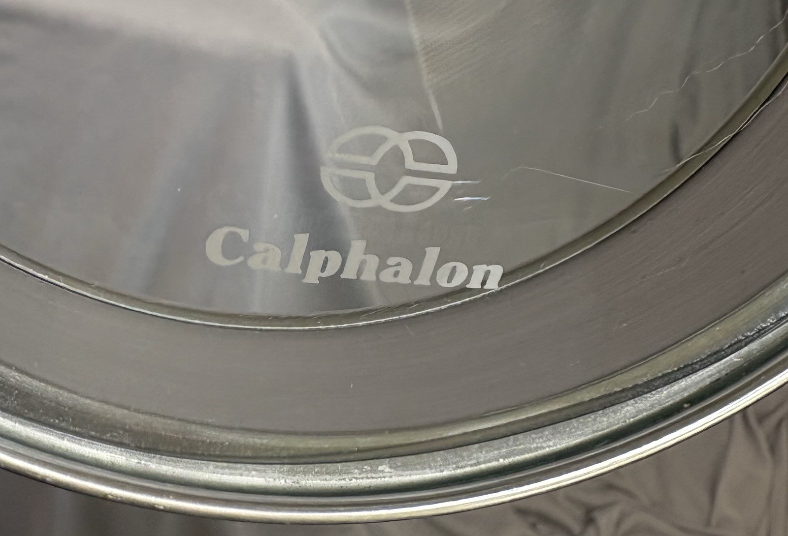 Calphalon Glass Strainer Lid 5.5 Inches Replacement Silver Strainer Rim 1085118