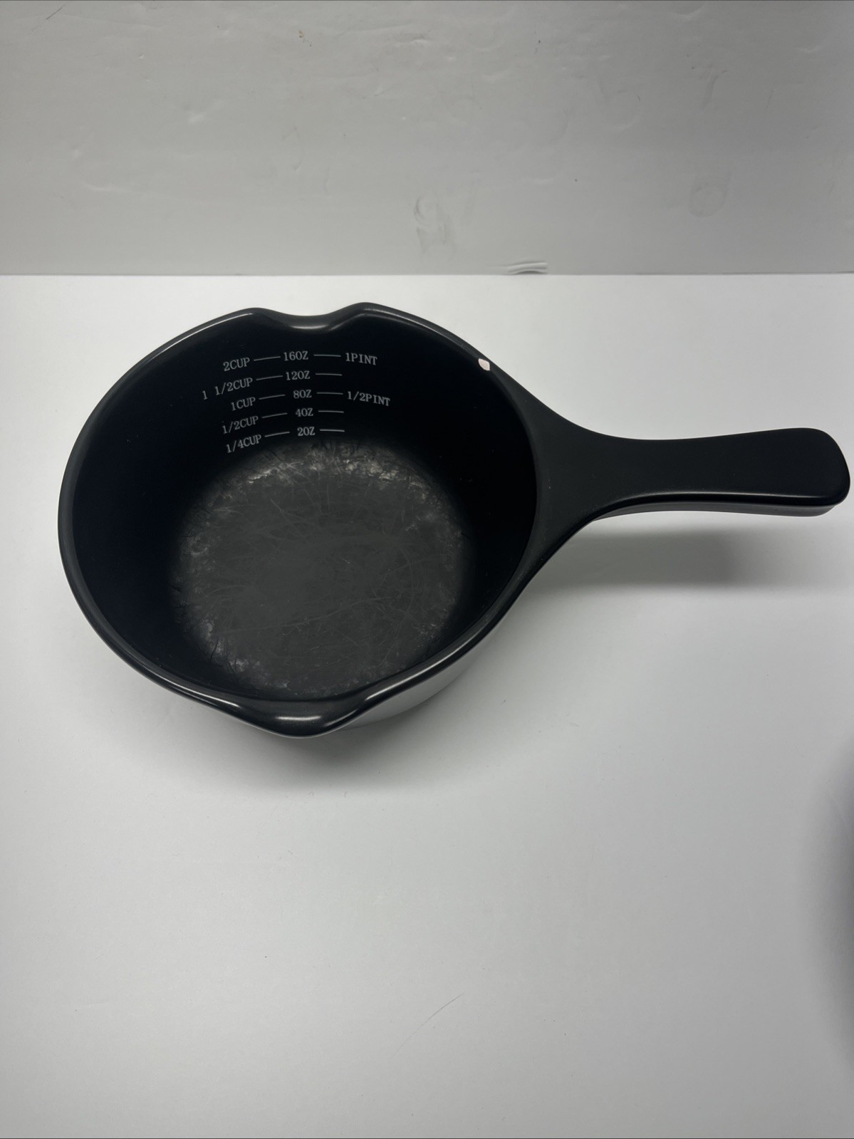 Xtrema Ceramic 16oz Black Non-Toxic Saucepan Stove Oven Dishwasher Safe W/Chip