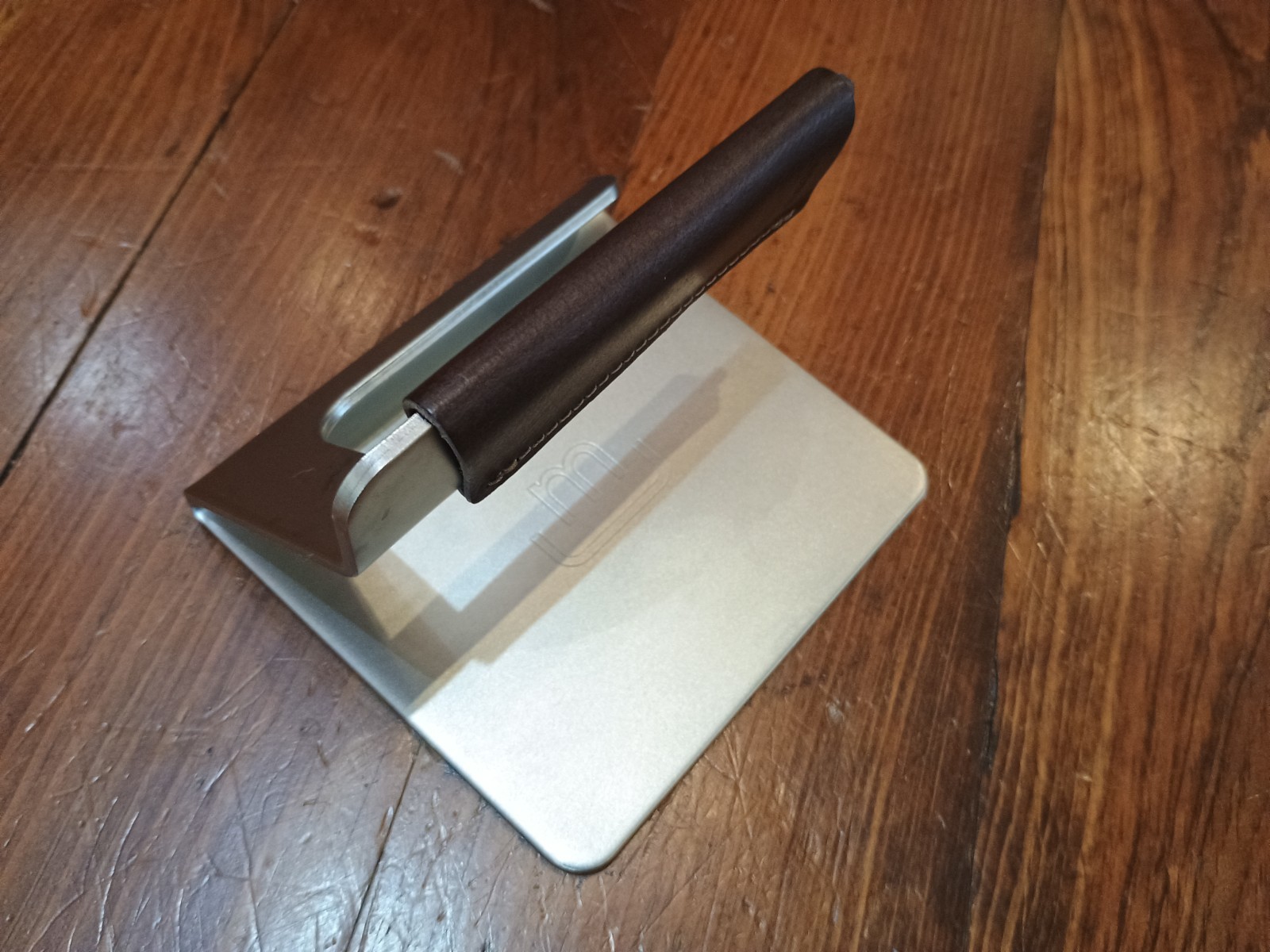 Made In Cookware – Stainless Steel Grill Press Removable Leather Handle Made-In
