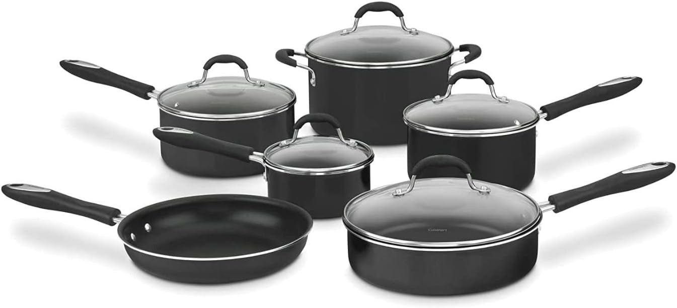 Advantage Nonstick Cookware Set, 11-Piece Pots and Pans Cooking Set with