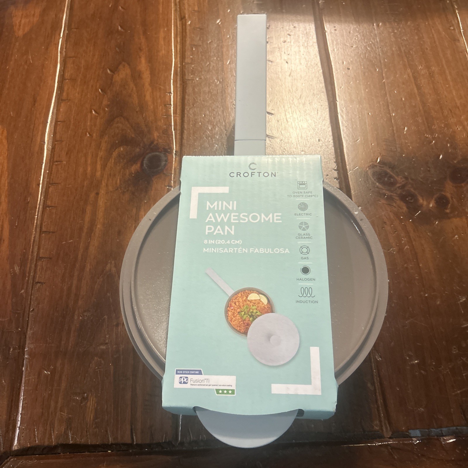 Crofton Mini Awesome 8″ blue Fry Pan With Lid New From ALDI’s