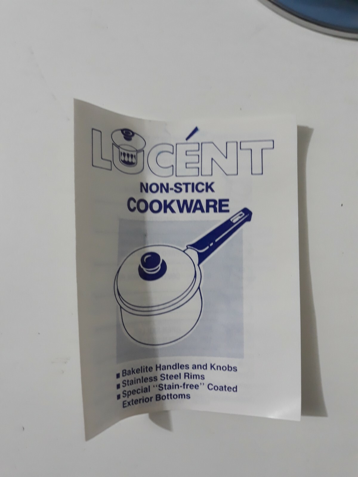 Lucent Non-Stick Cookware 1 Qt – 6 Inch Sate Blue Open Saucepan Made In Spain