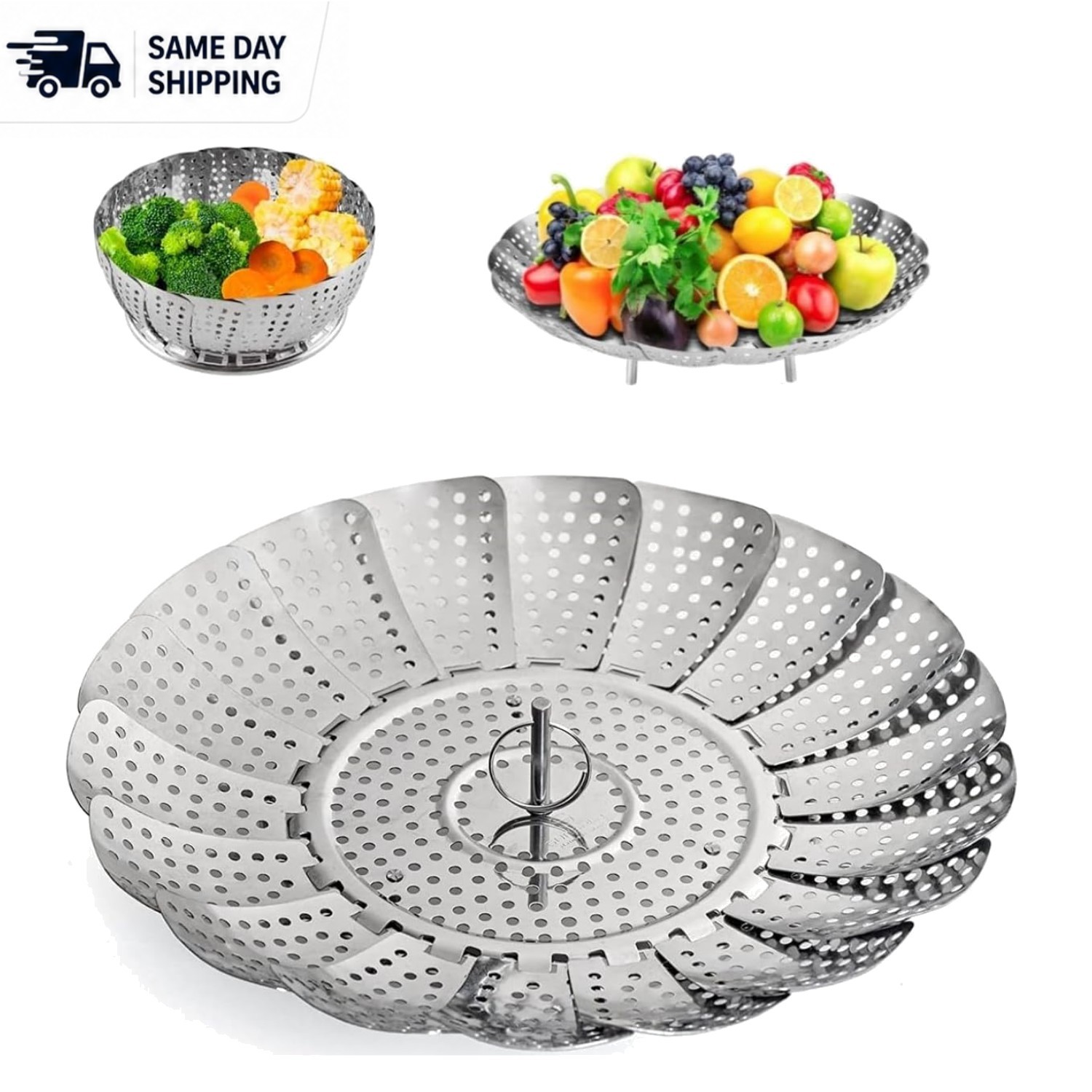 Expandable Stainless Steel Steamer Basket: Perfect for All Your Cooking Needs