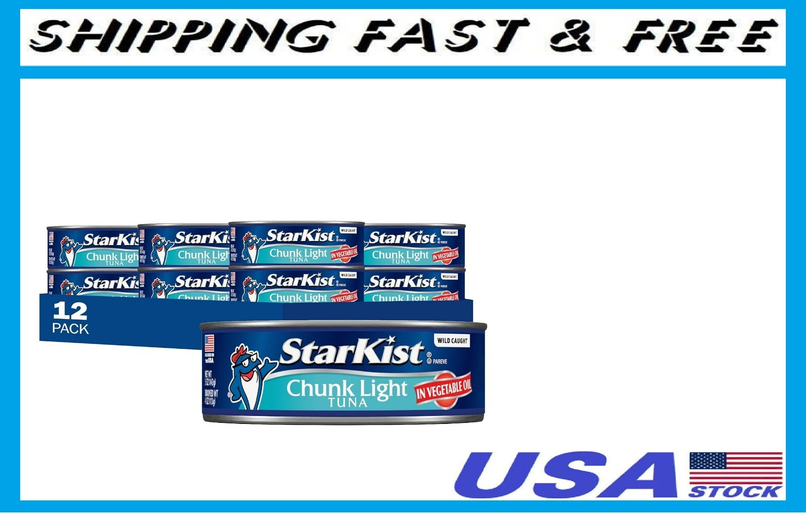 StarKist Chunk Light Tuna in Oil, 5 Oz, Pack of 12