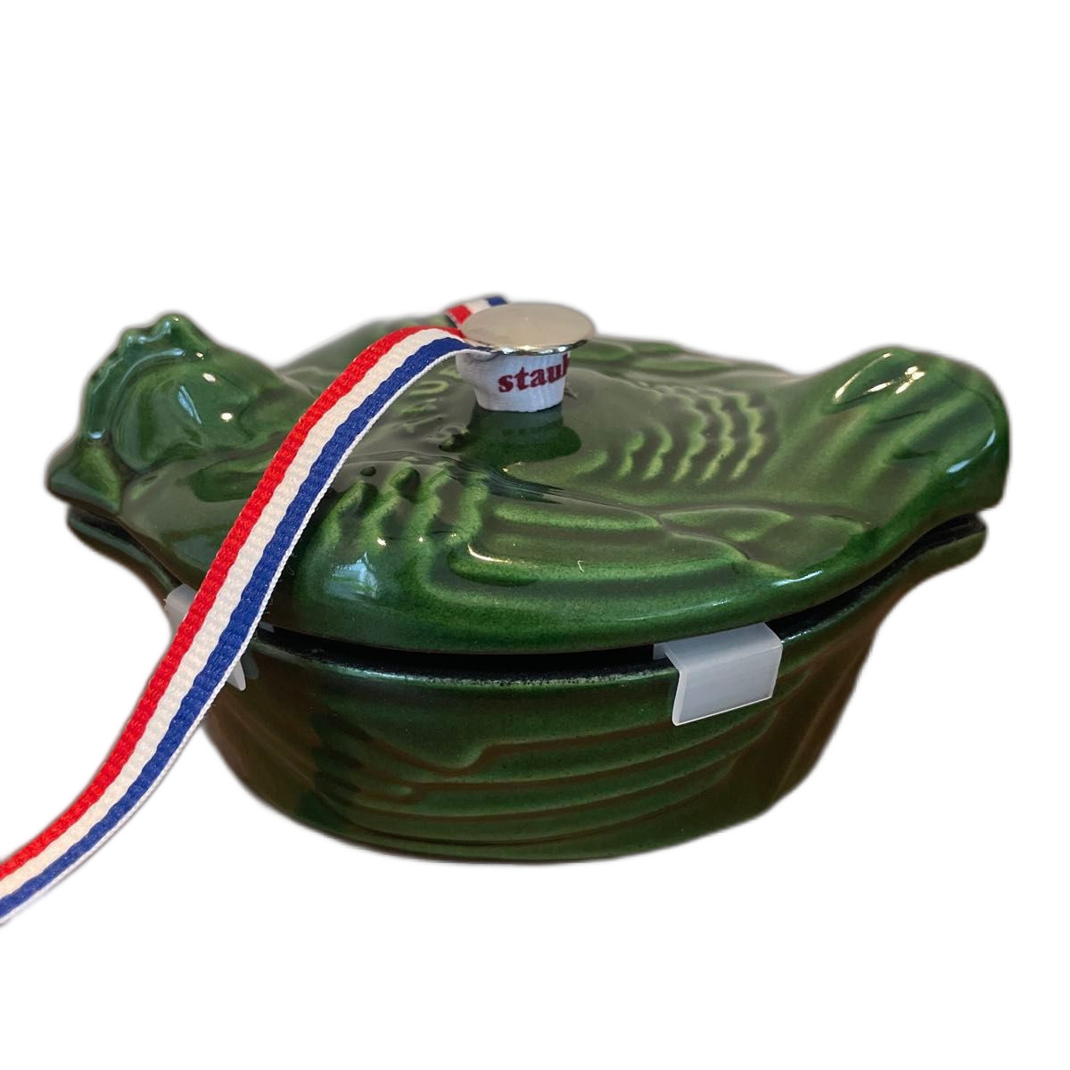[US Tax Paid] STAUB Small Chicken Cocotte 11cm Basil Green Cast Iron NEW