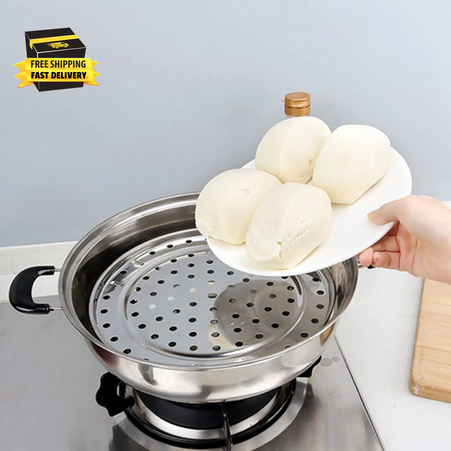 Steamer Rack, Stainless Steel Steaming Rack Stock Pot Steam Tray Canner Canning