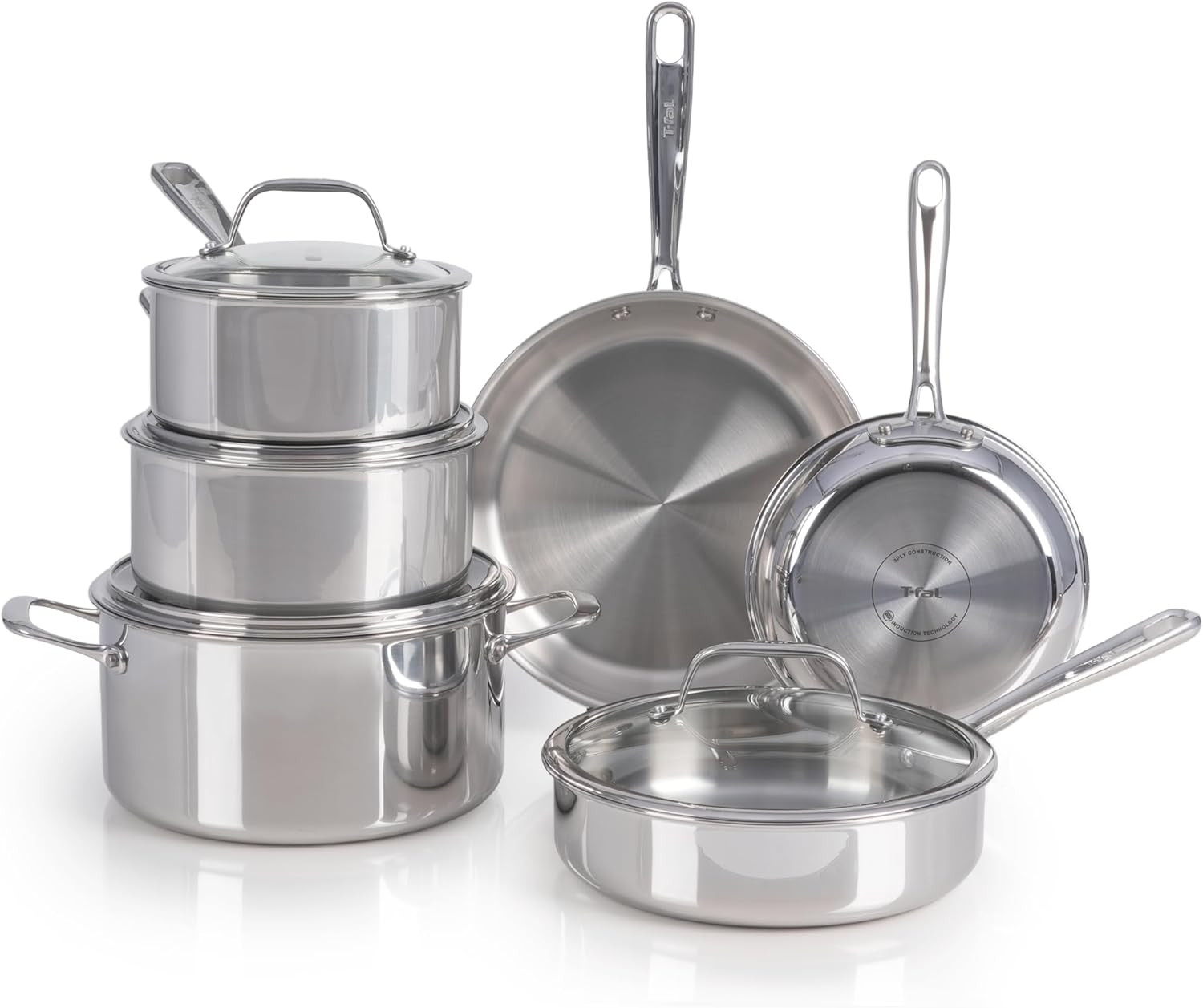 17-Piece Hard Anodized Nonstick Cookware Set – Dishwasher Safe, Black