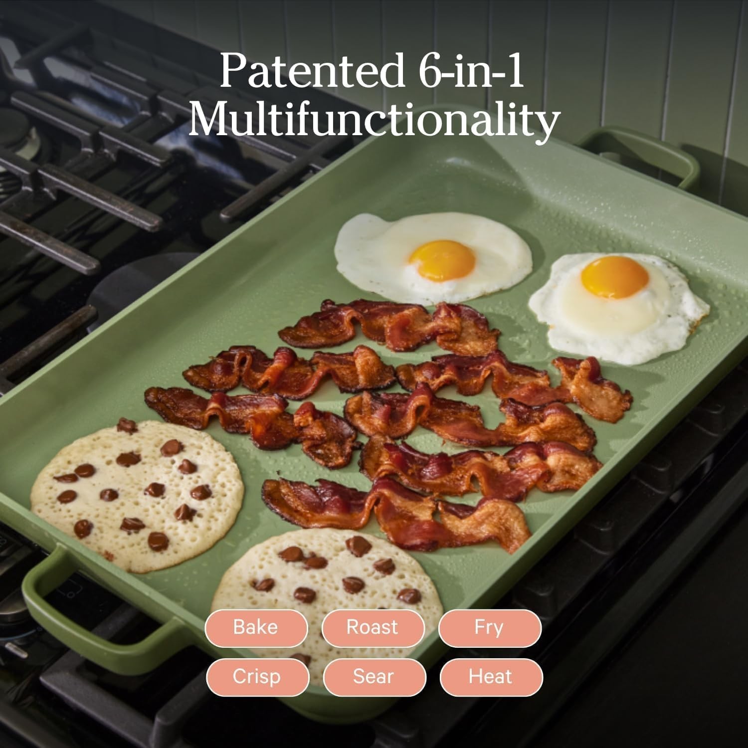 Our Place Large 20.9 In Oven / Stovetop Griddle Pan 5 Qt BLUE SALT