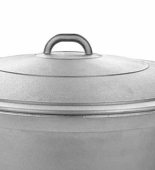 Commercial Aluminum Calderon Dutch Oven Cookware With Lid, Silver