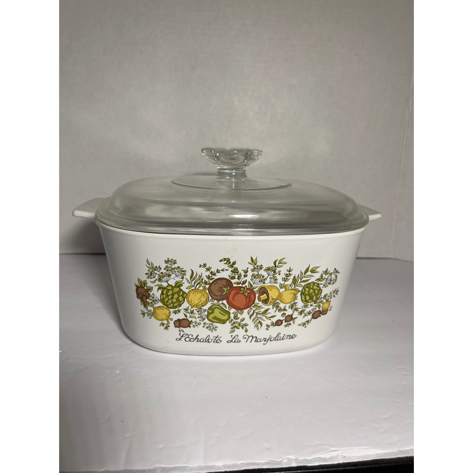 Vintage Corning Ware Spice O Life 3 Quart Dish Lid A-3-B L Echalote Marjolaine