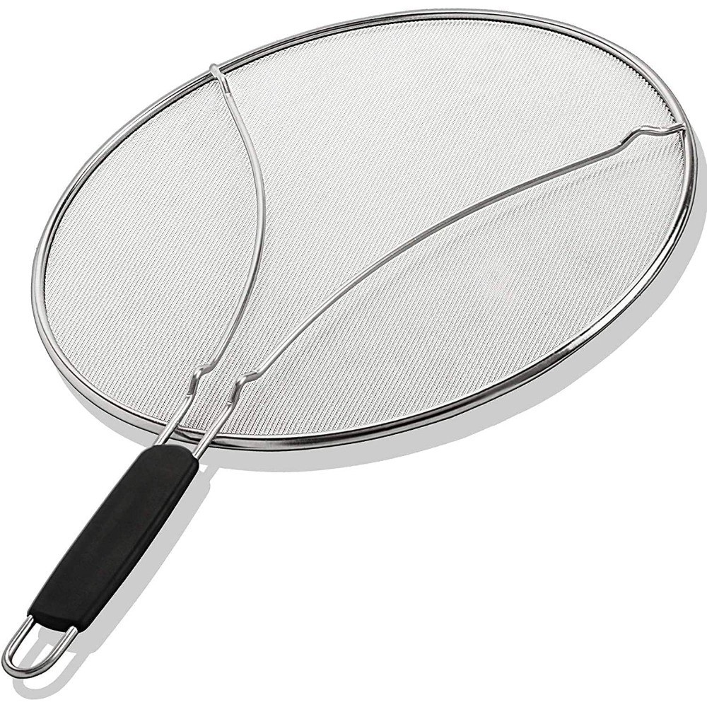 Splatter Screen for Frying Pan – 13 Inch Stainless Steel Grease Splatter Guard –