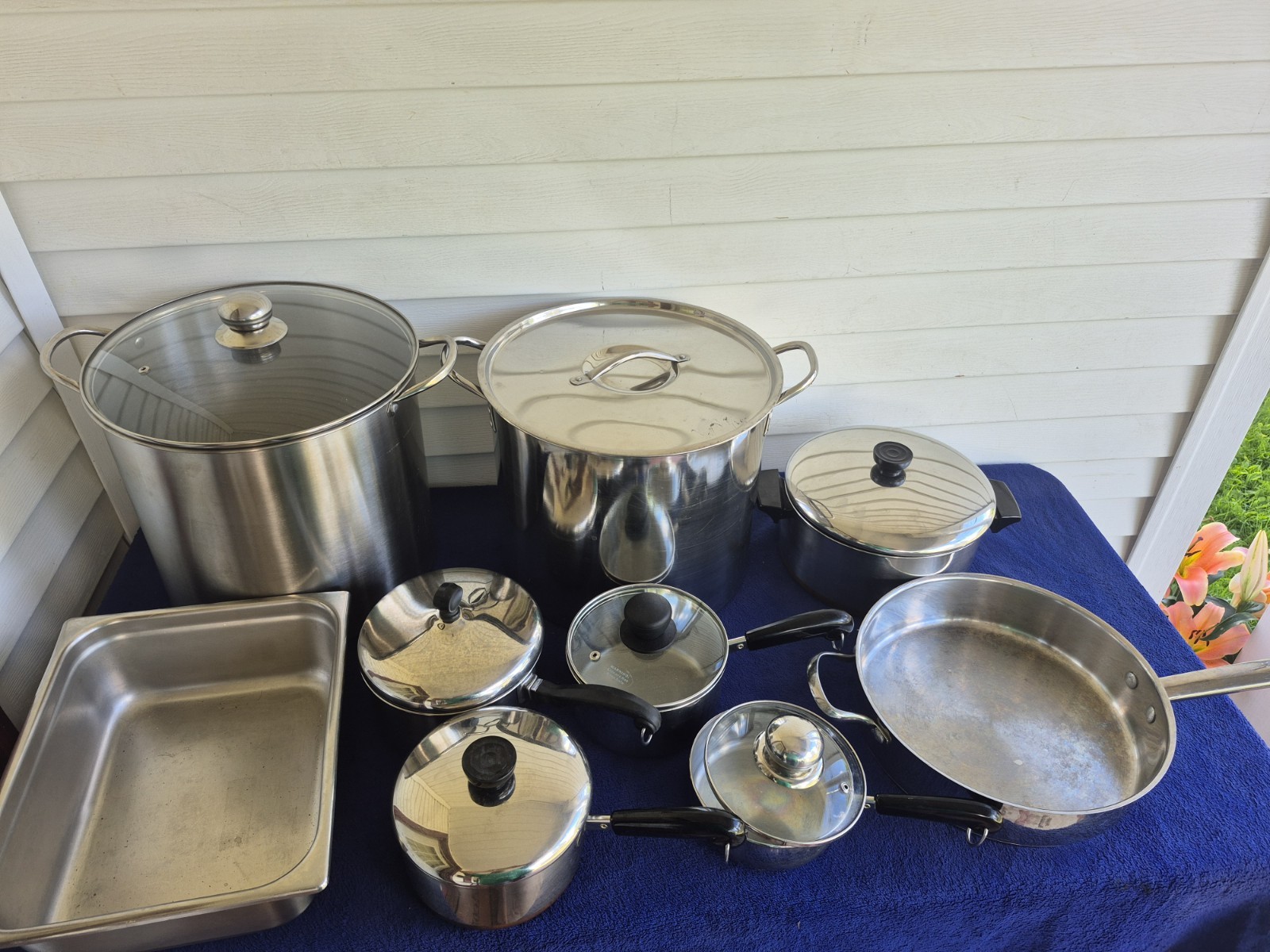 REVERE STAINLESS STEEL COOKWARE MIXED LOT