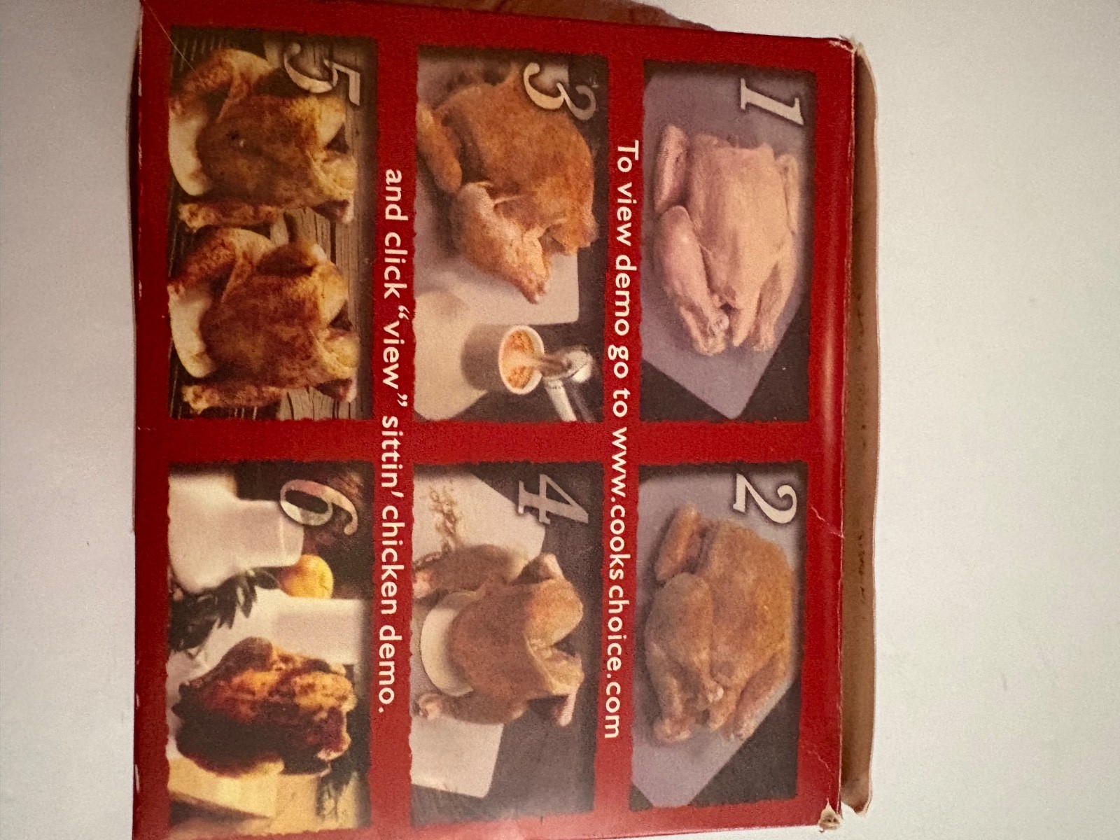 Cook’s Choice Sittin’ Chicken Ceramic Beer Can Chicken Roaster With Box BBQ Gril
