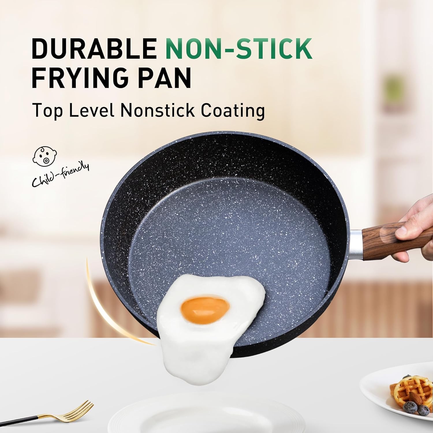 Induction Pots and Pans Set Non Stick 12 Piece Nonstick Kitchen Cookware Sets